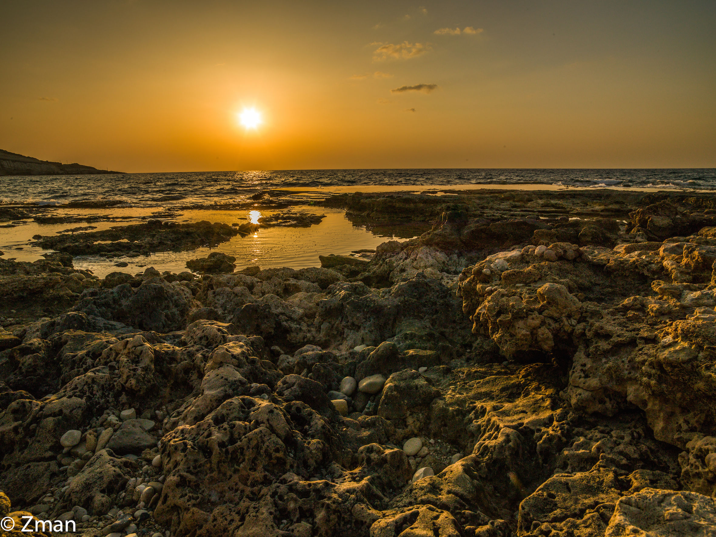 Sunset In Alnakoura Beach
