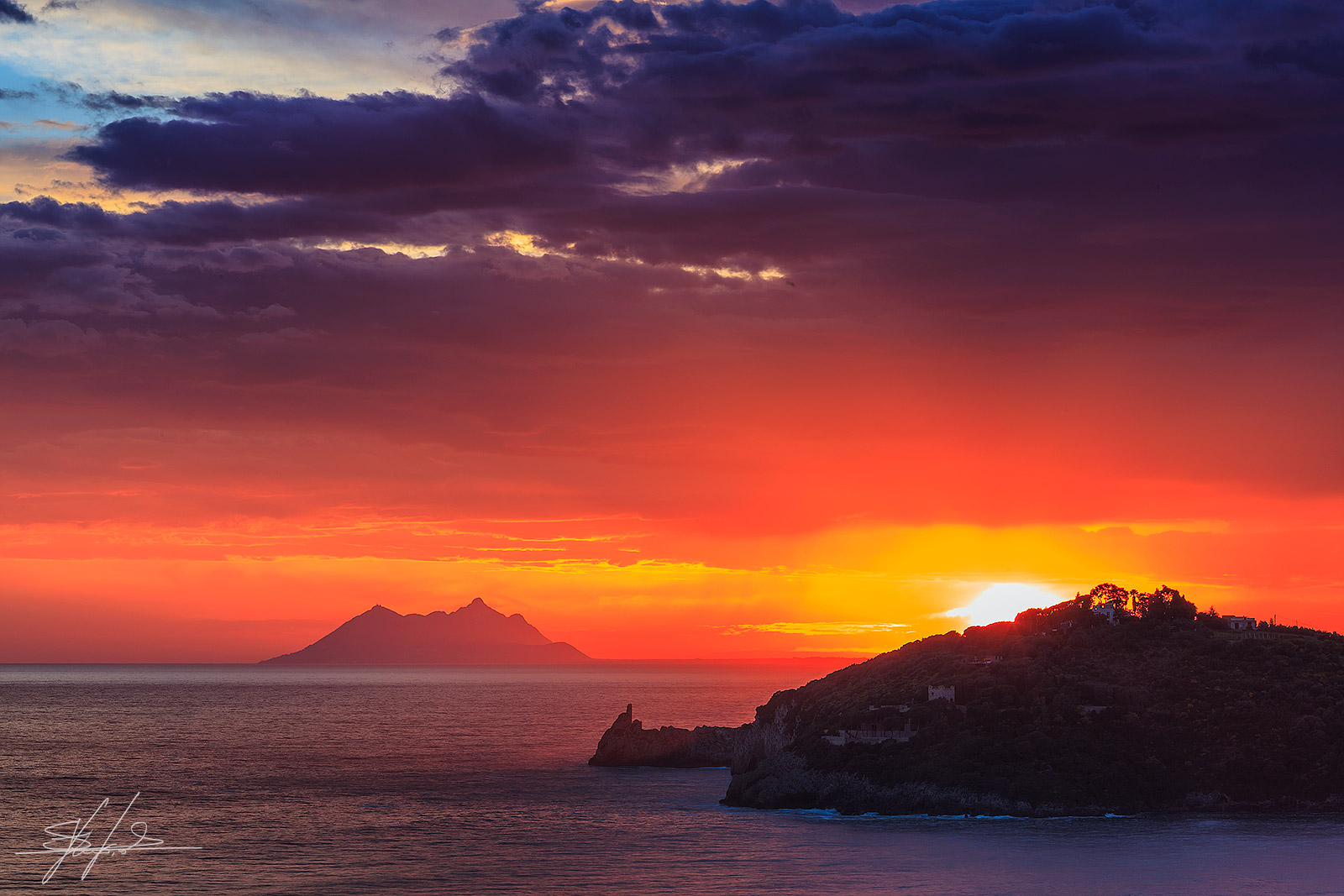 The touch of the sun