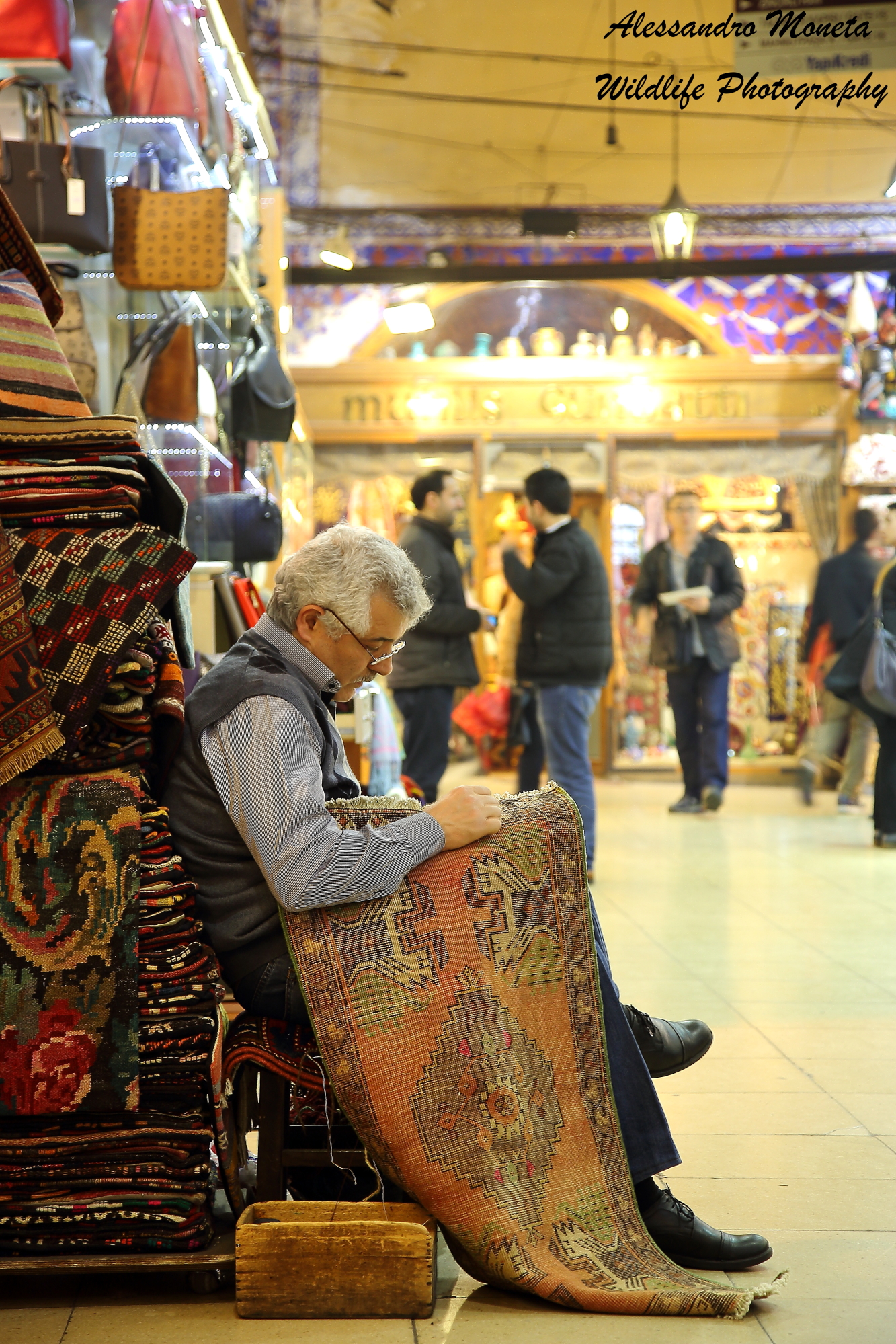 The repair of carpets.