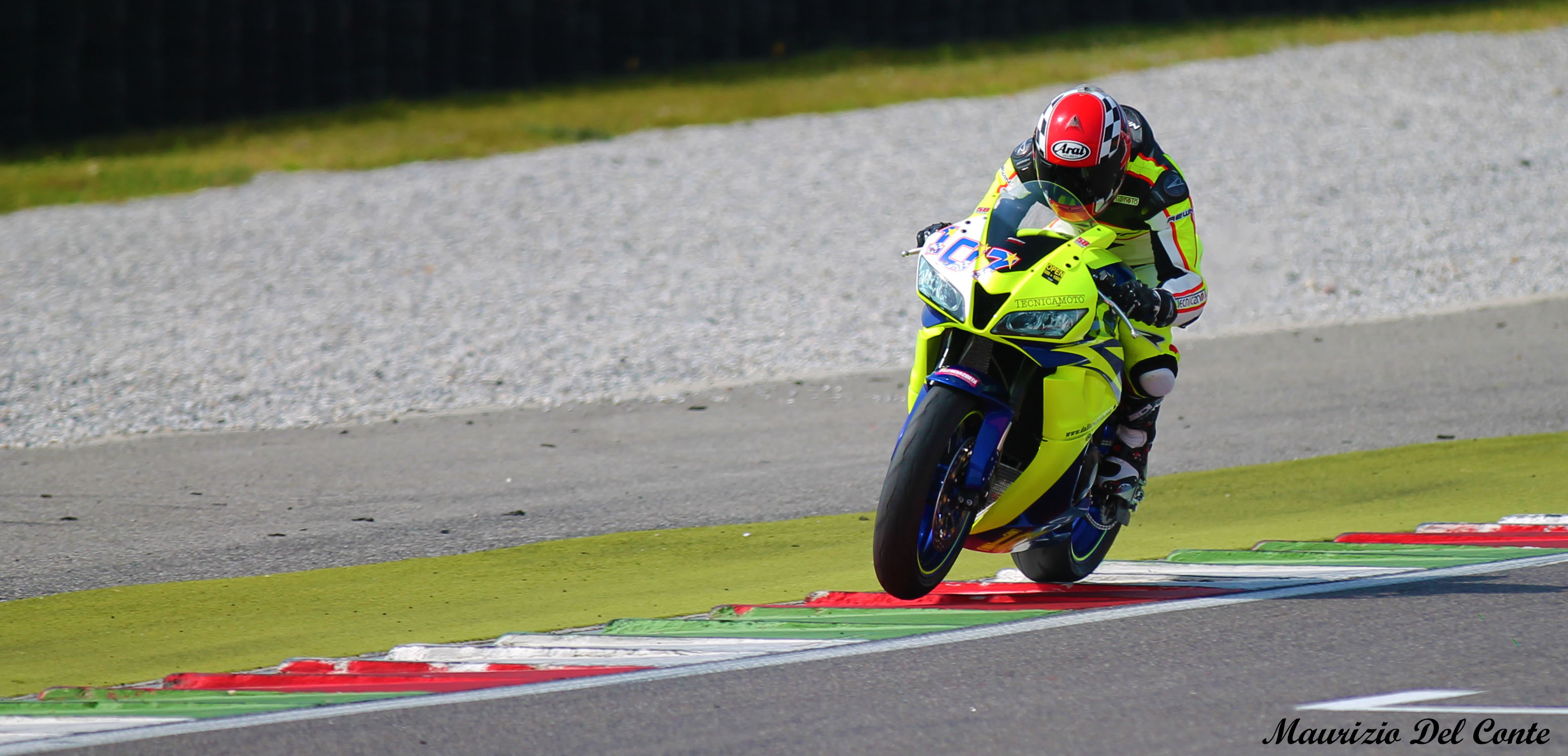 Prancing on the curb ...