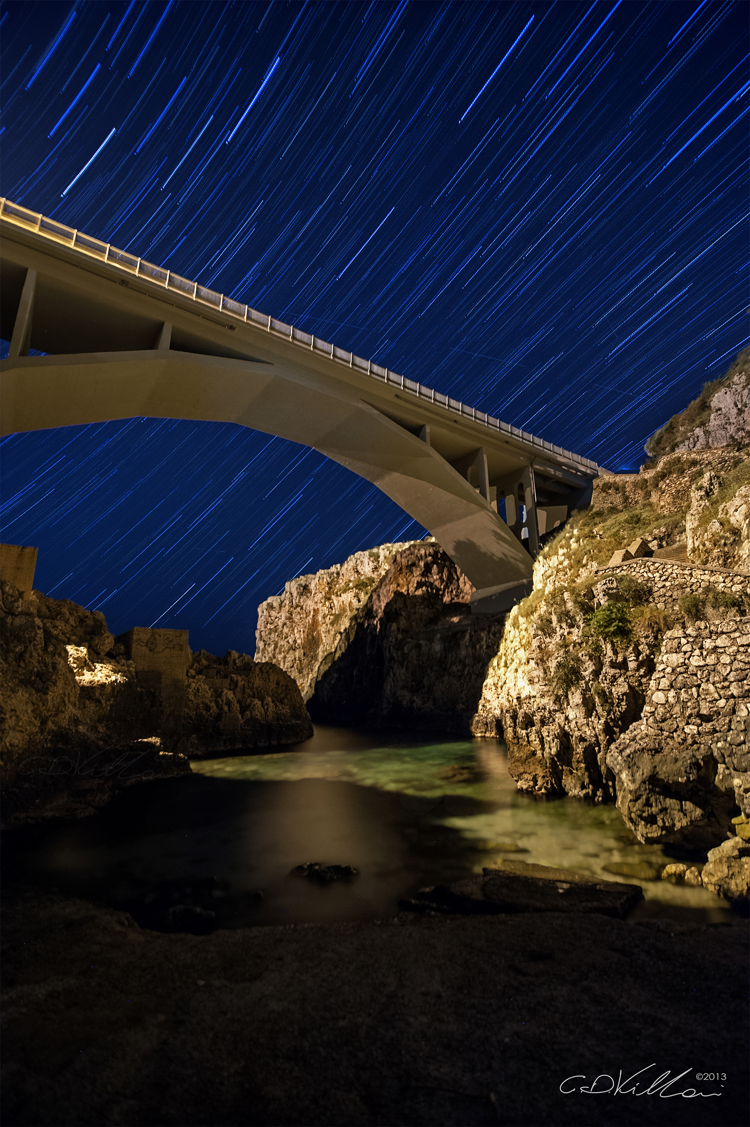 Startrail - Ponte Ciolo (Lecce)