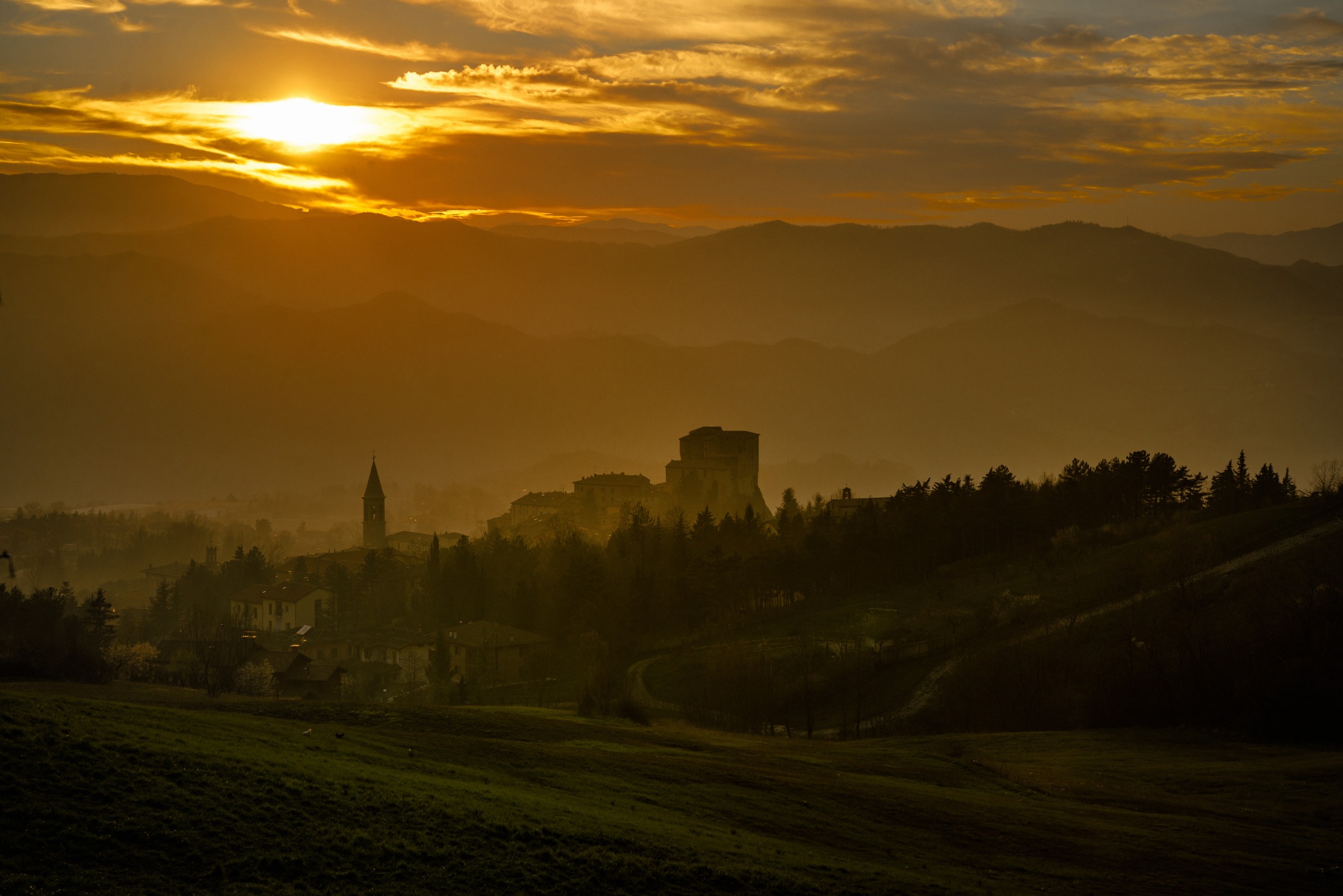 sunset on St. Agatha