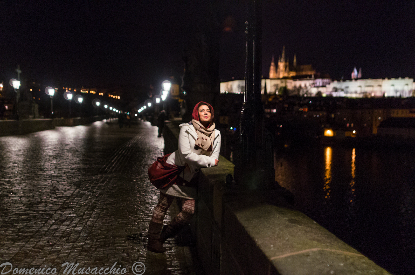 Posing on the Charles Bridge