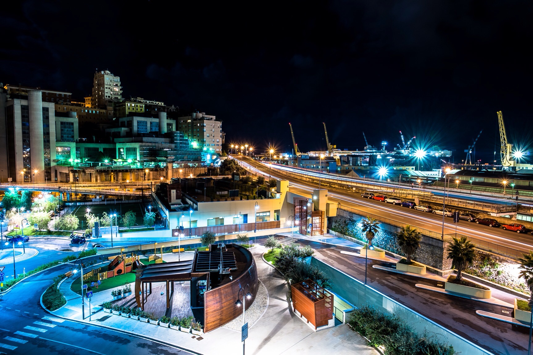 Genoa by night