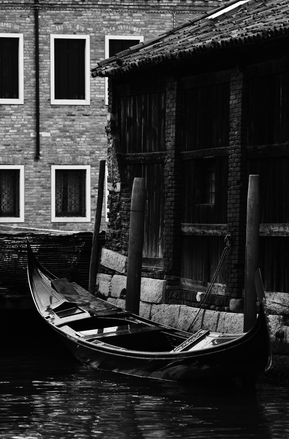 Gondola at the boatyard