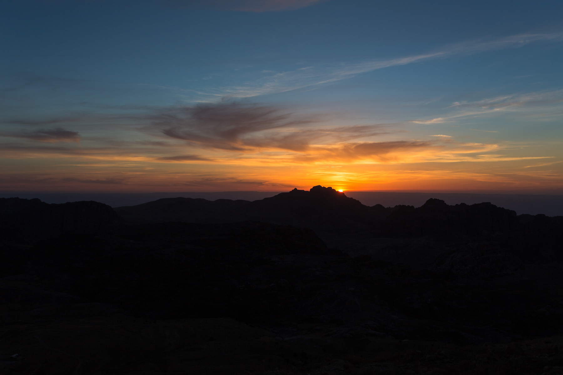 Sunset over Petra