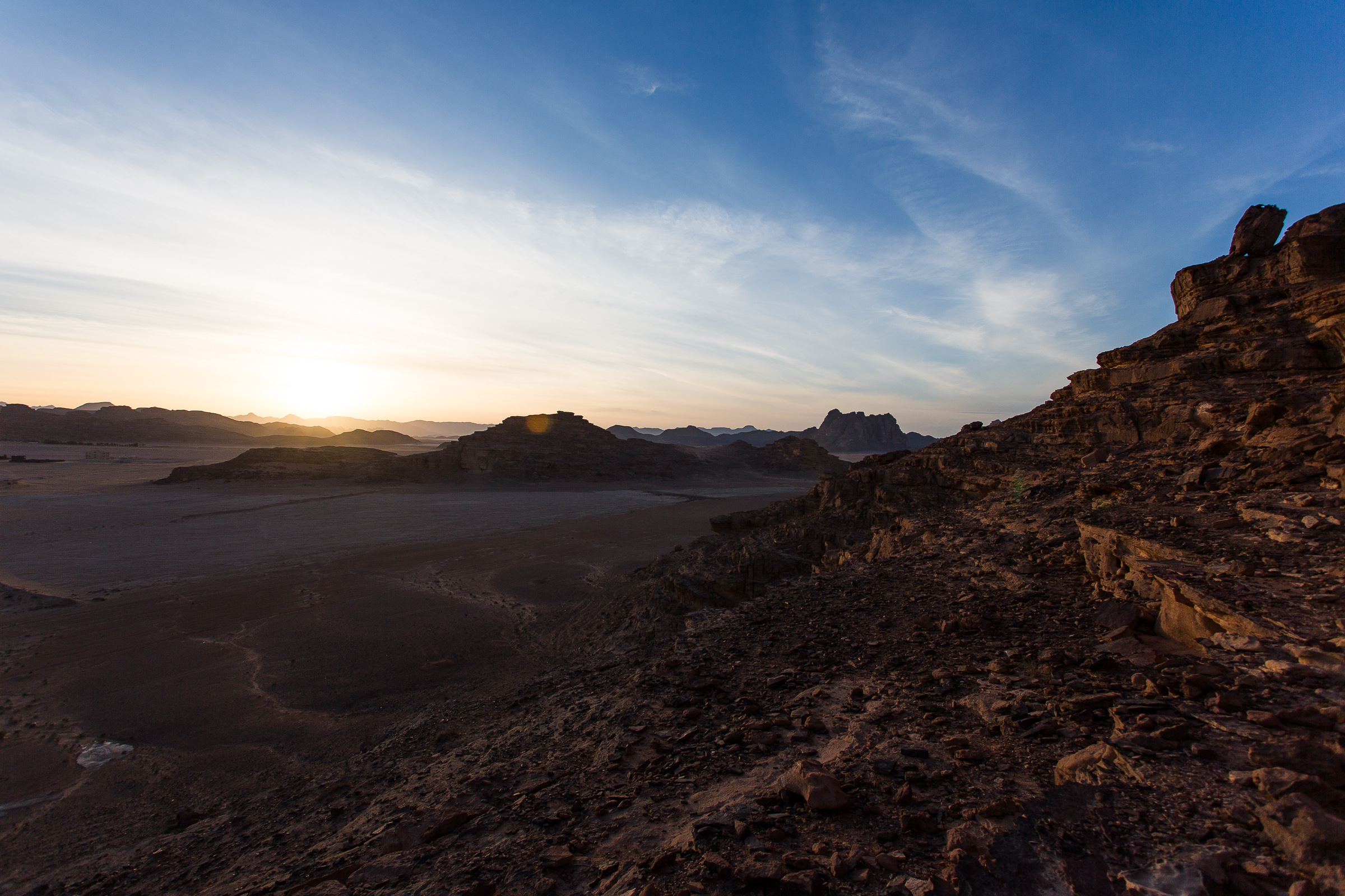 Sunset over Wadi Rum