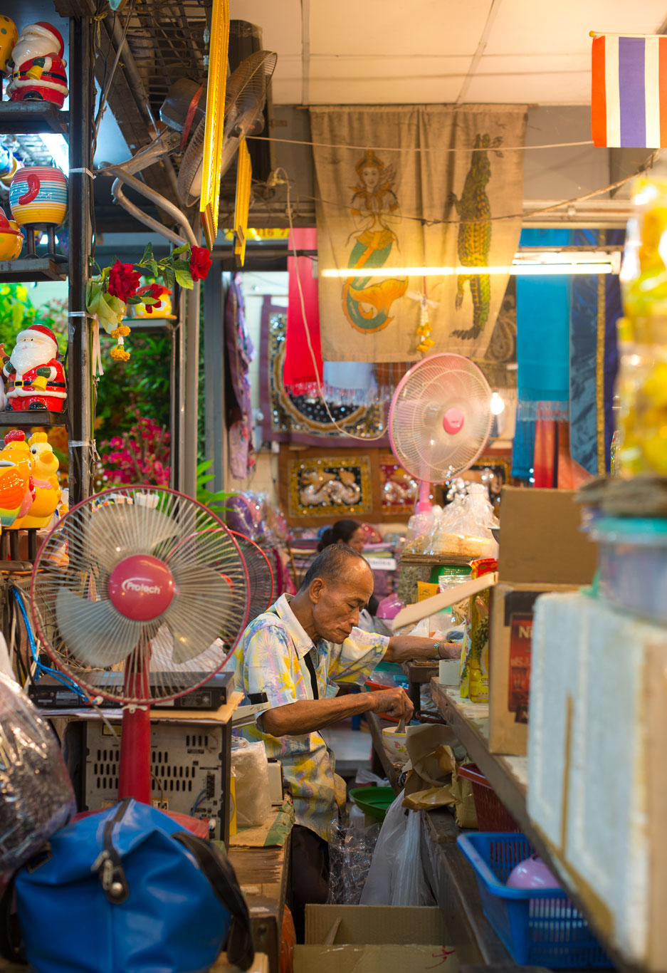 Waiting for customers