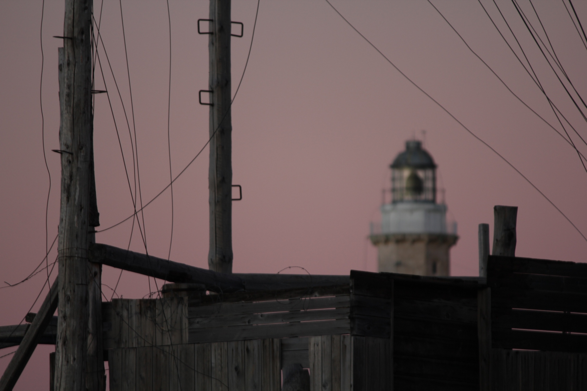 Tramonto sul trabucco di vieste