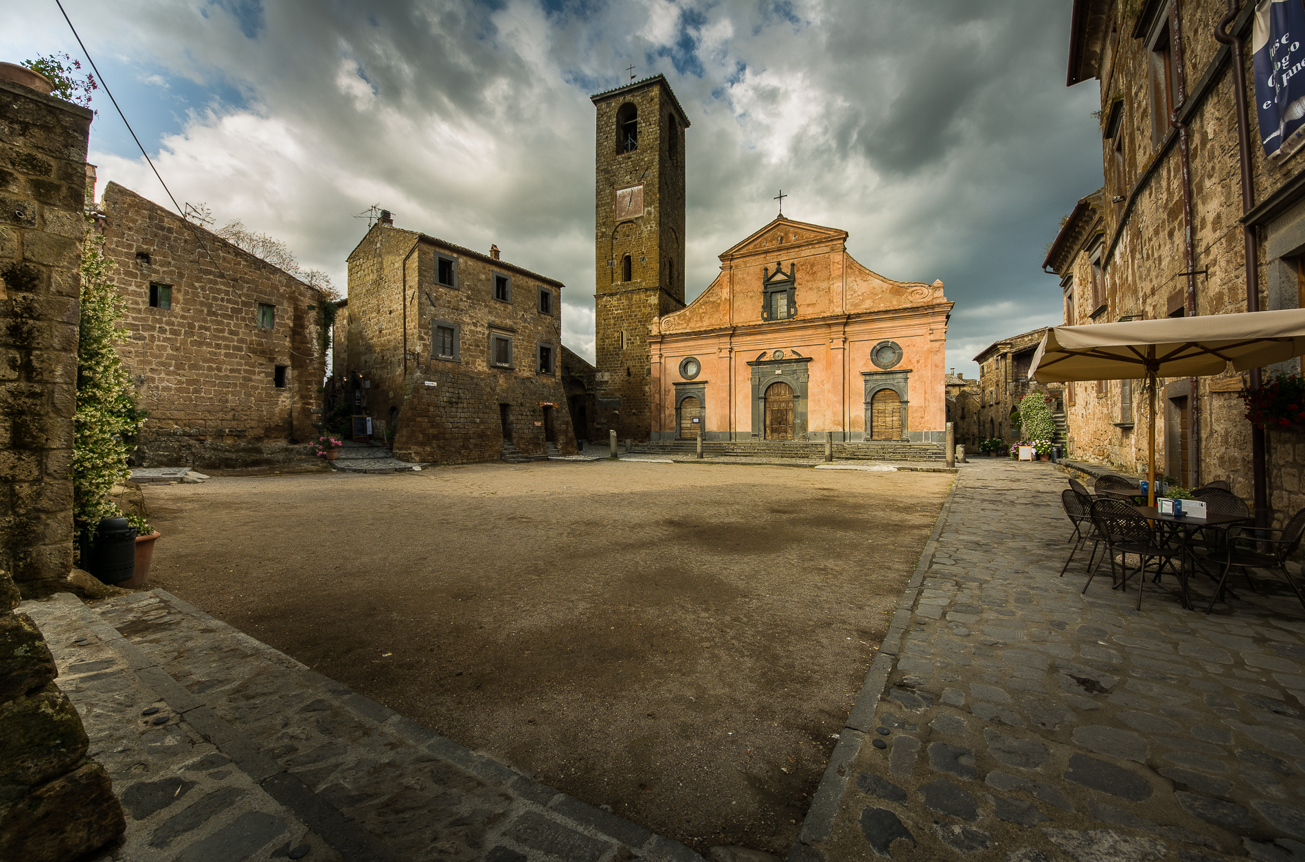 square of Civita di Bagnoregio