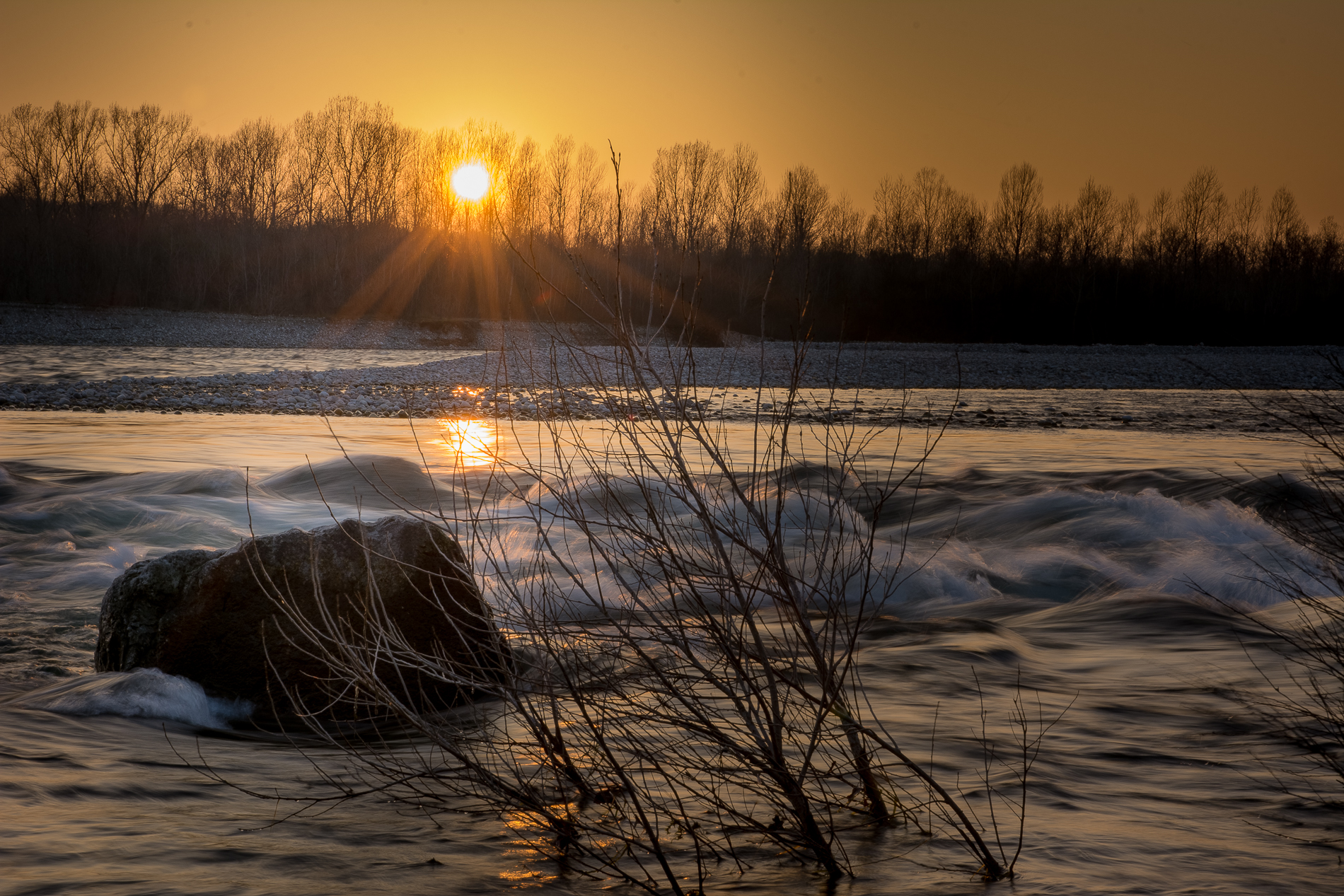 the last beam on the Ticino