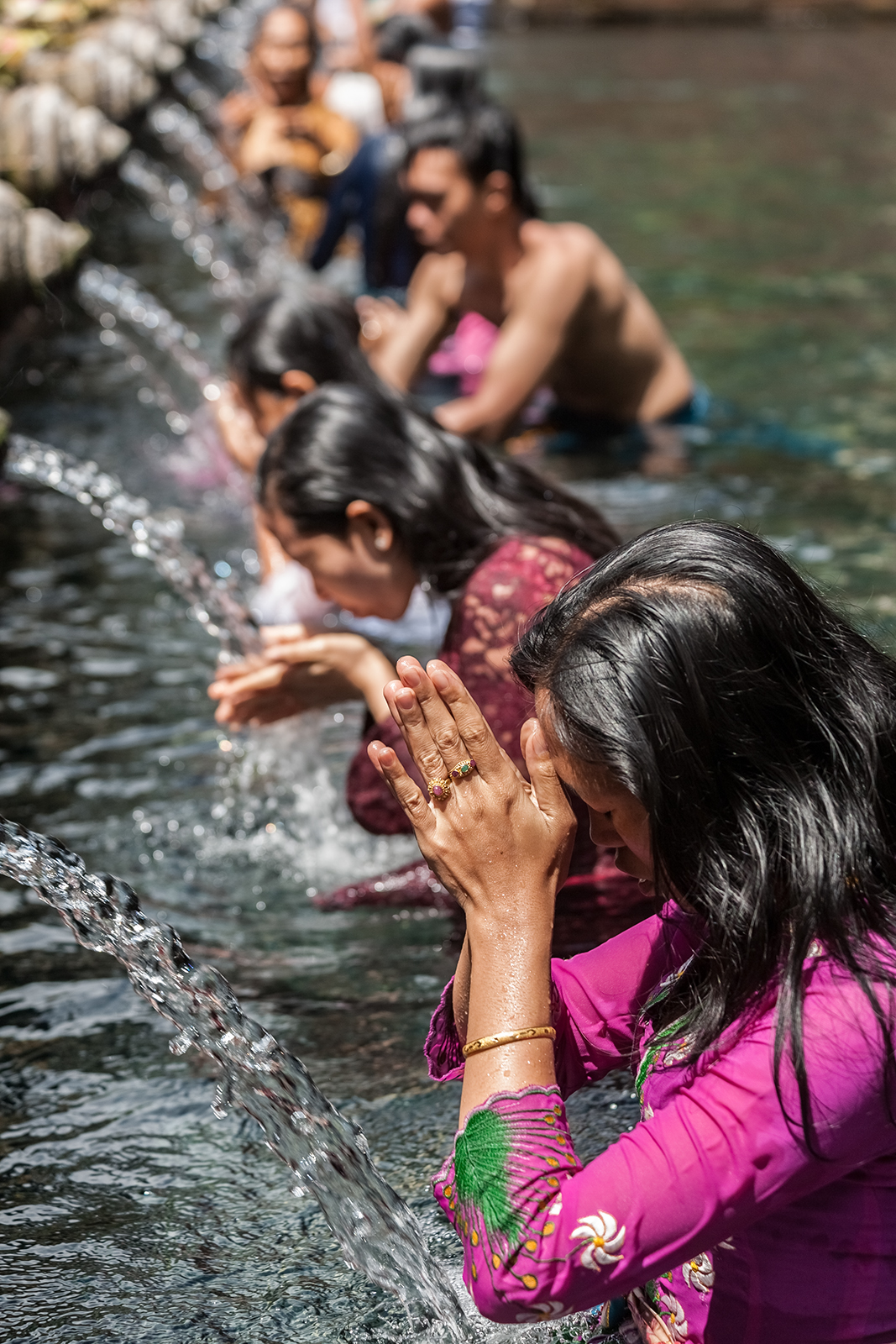 Prayer at Tirta Empul