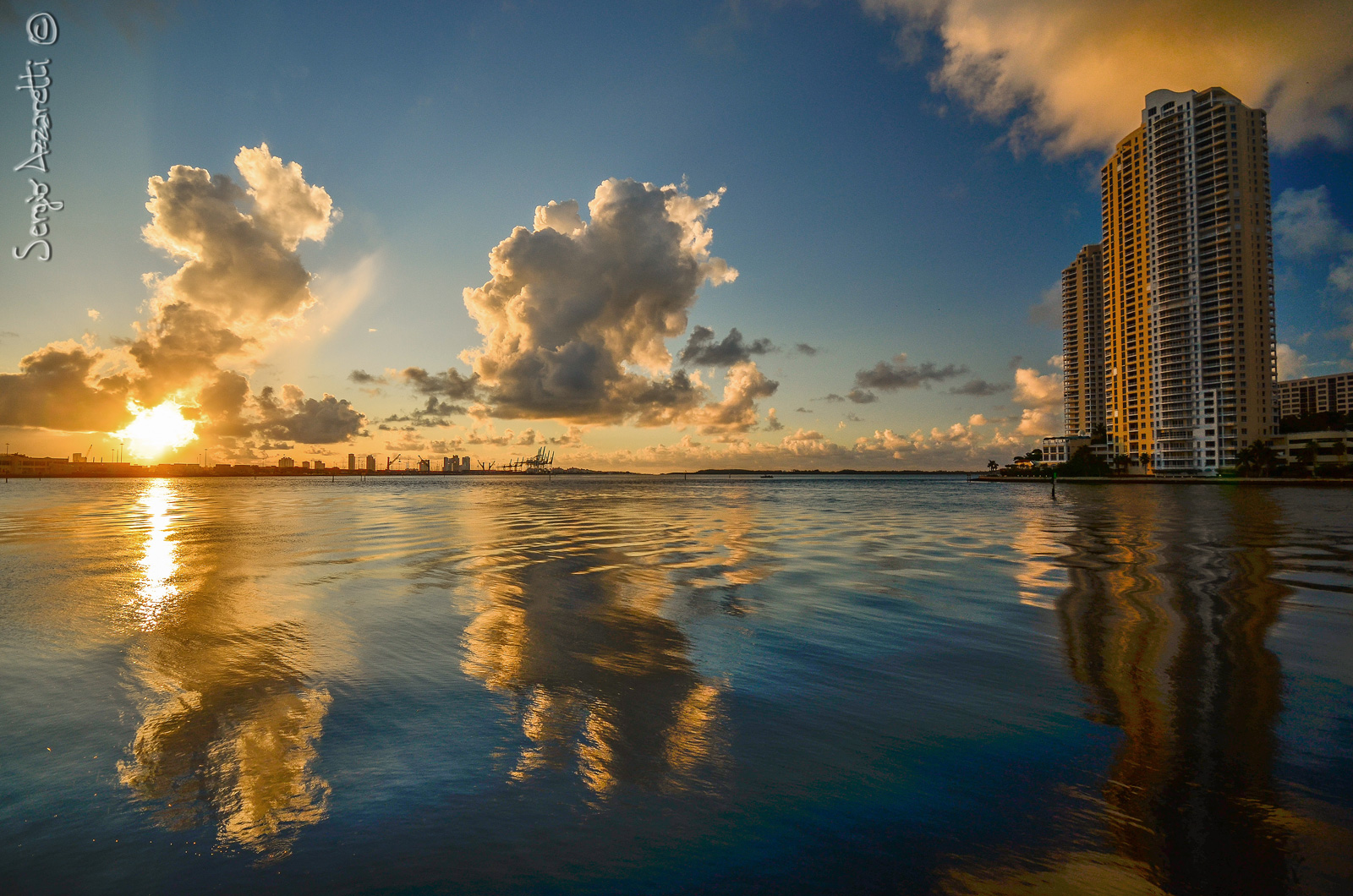 Sunrise at Port of Miami