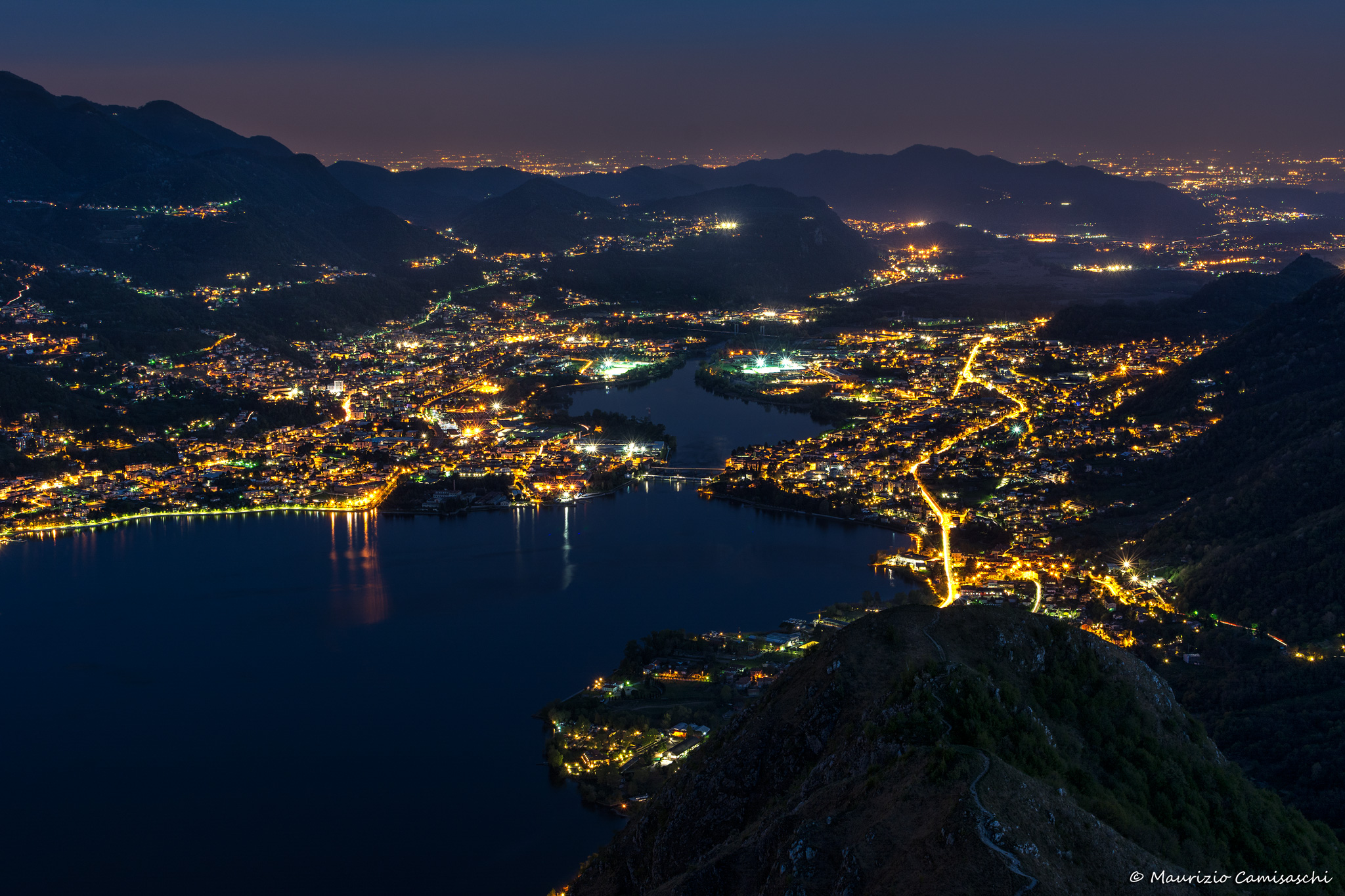 Notturna sul lago di Garlate