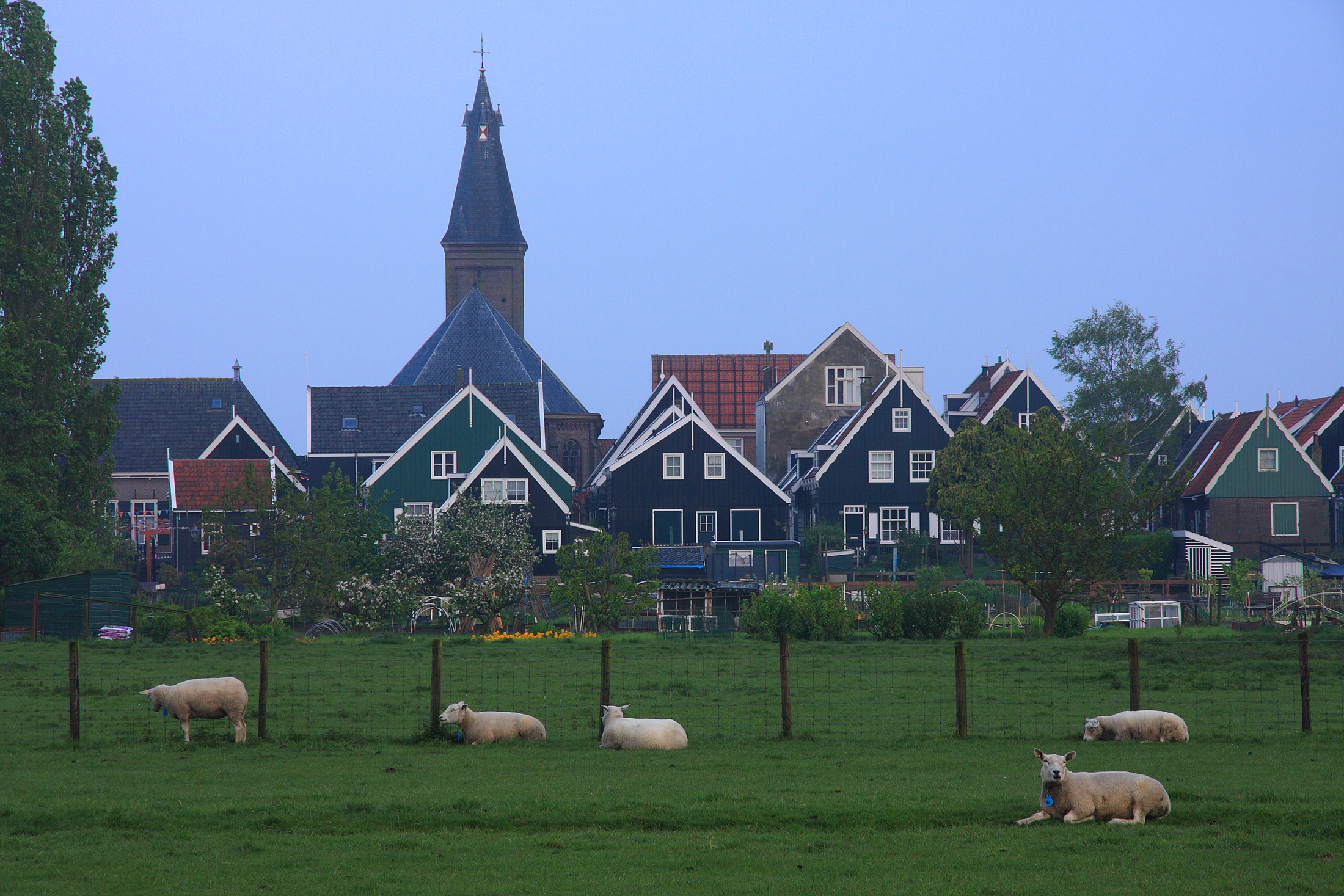 Marken at dusk
