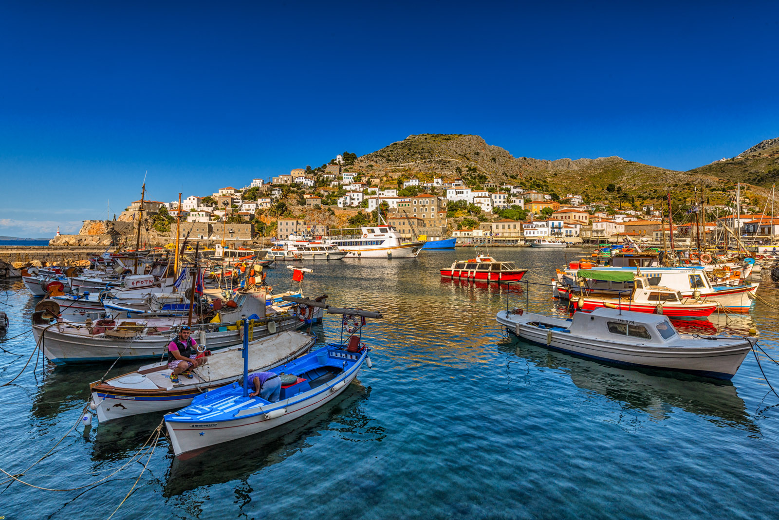 Porto dell'isola di Hydra