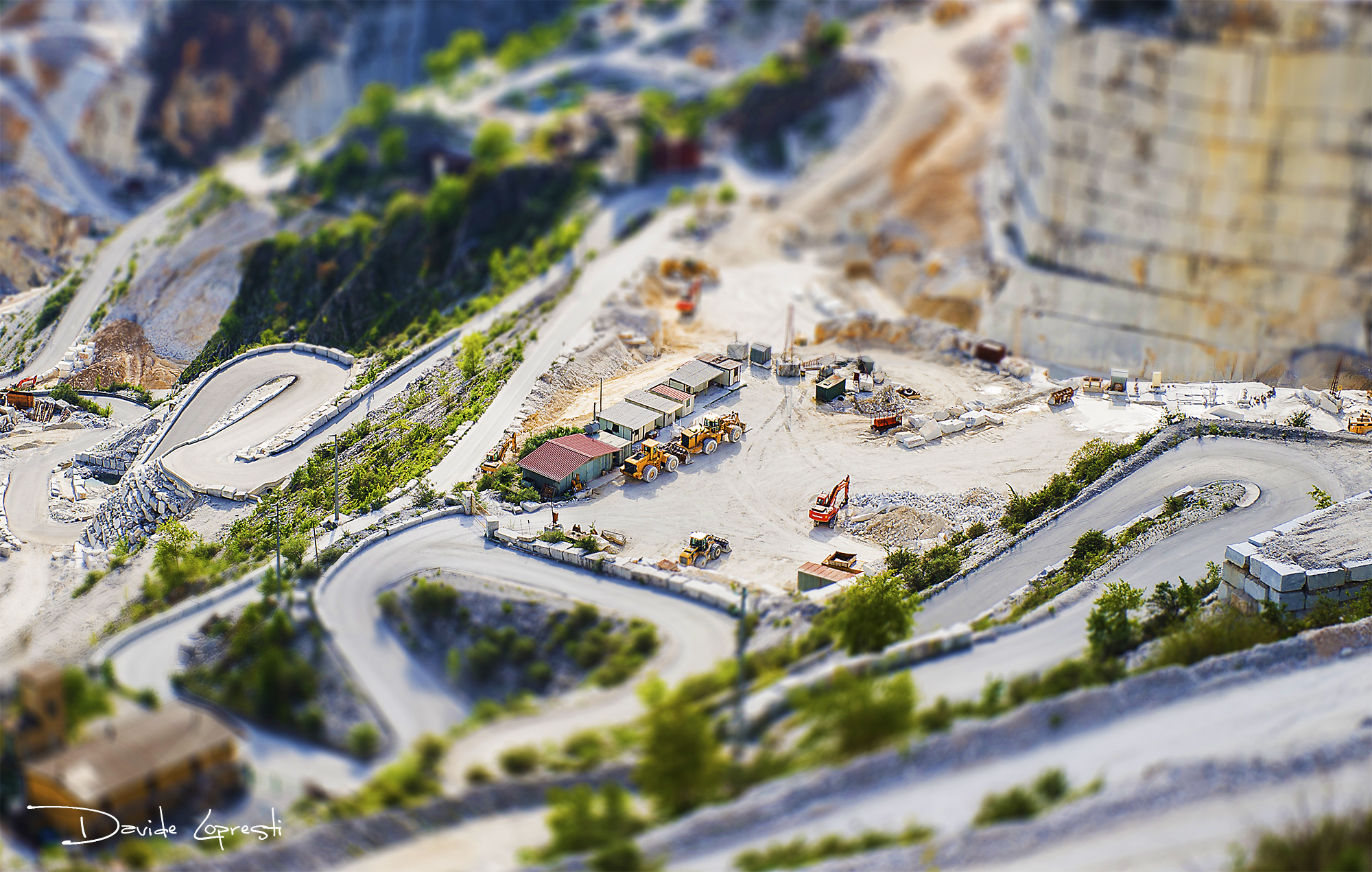 Cave di Marmo - Tilt shift