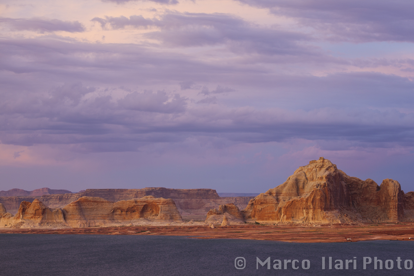Lake Powell at sunset