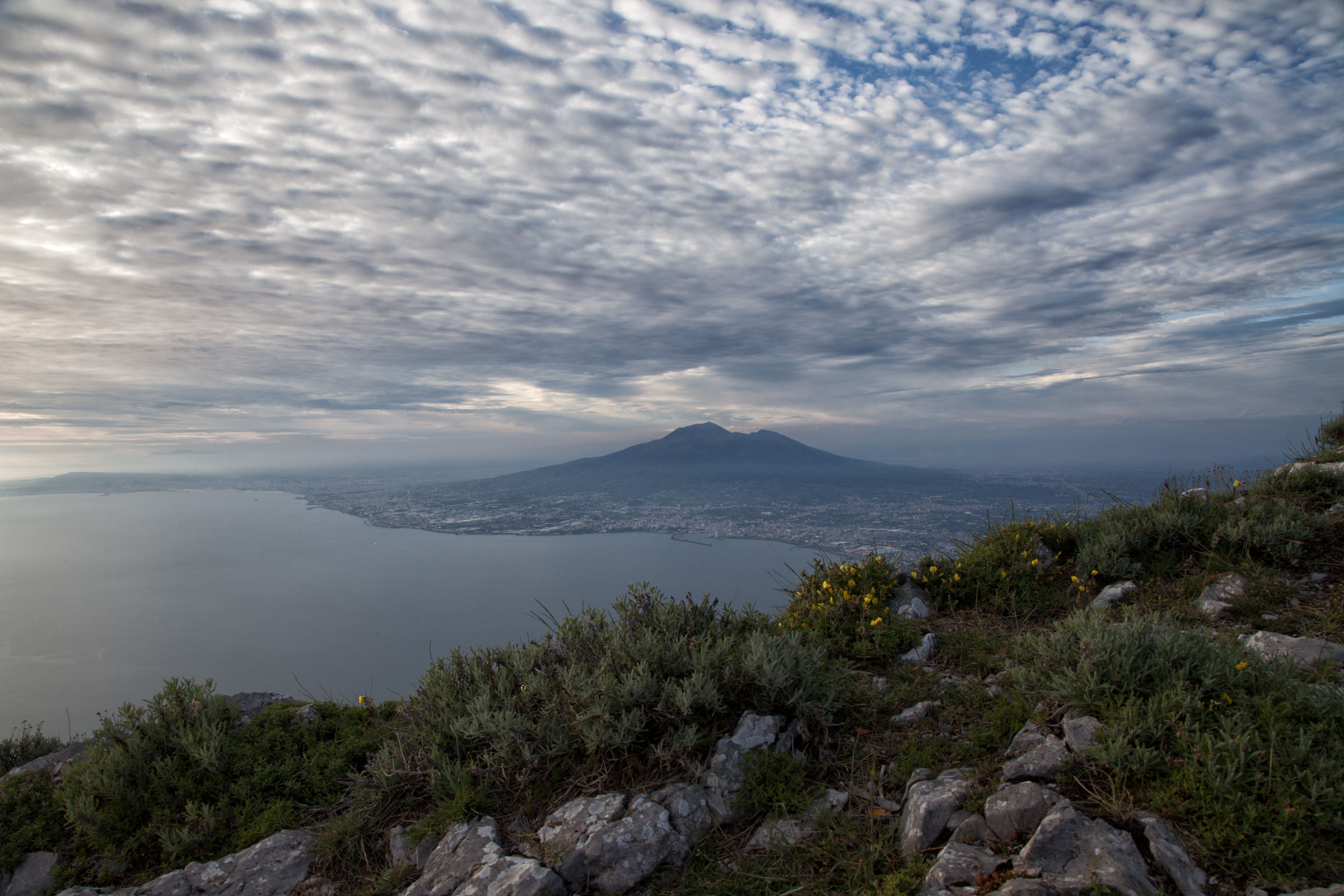 Majestic Vesuvius and Naples
