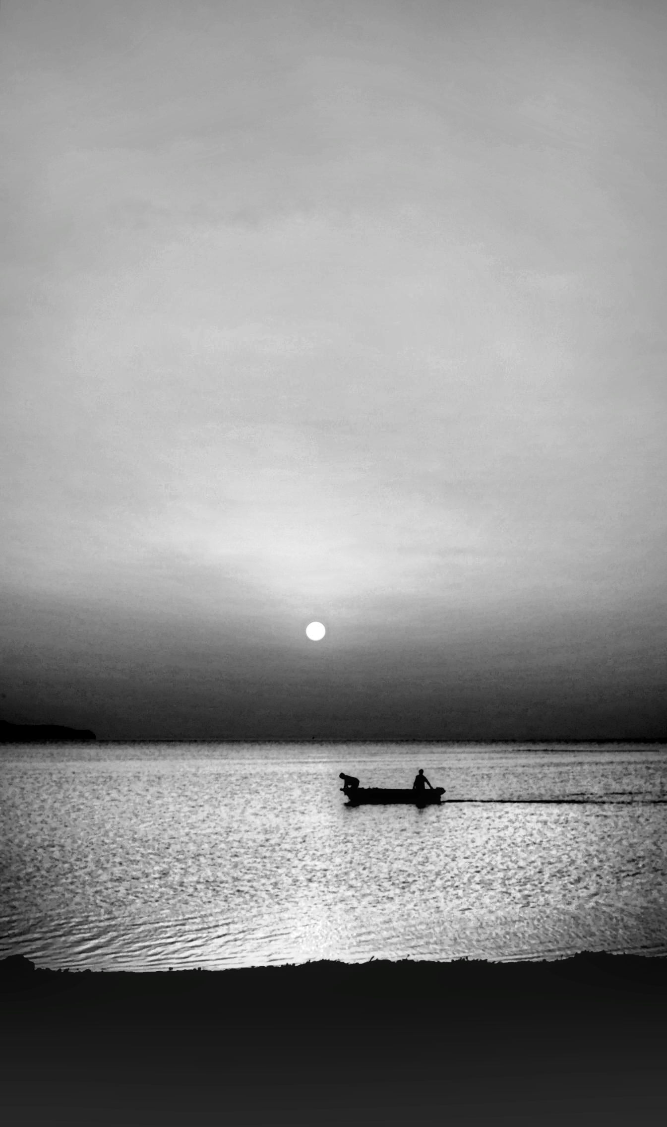 Toward the landing .....