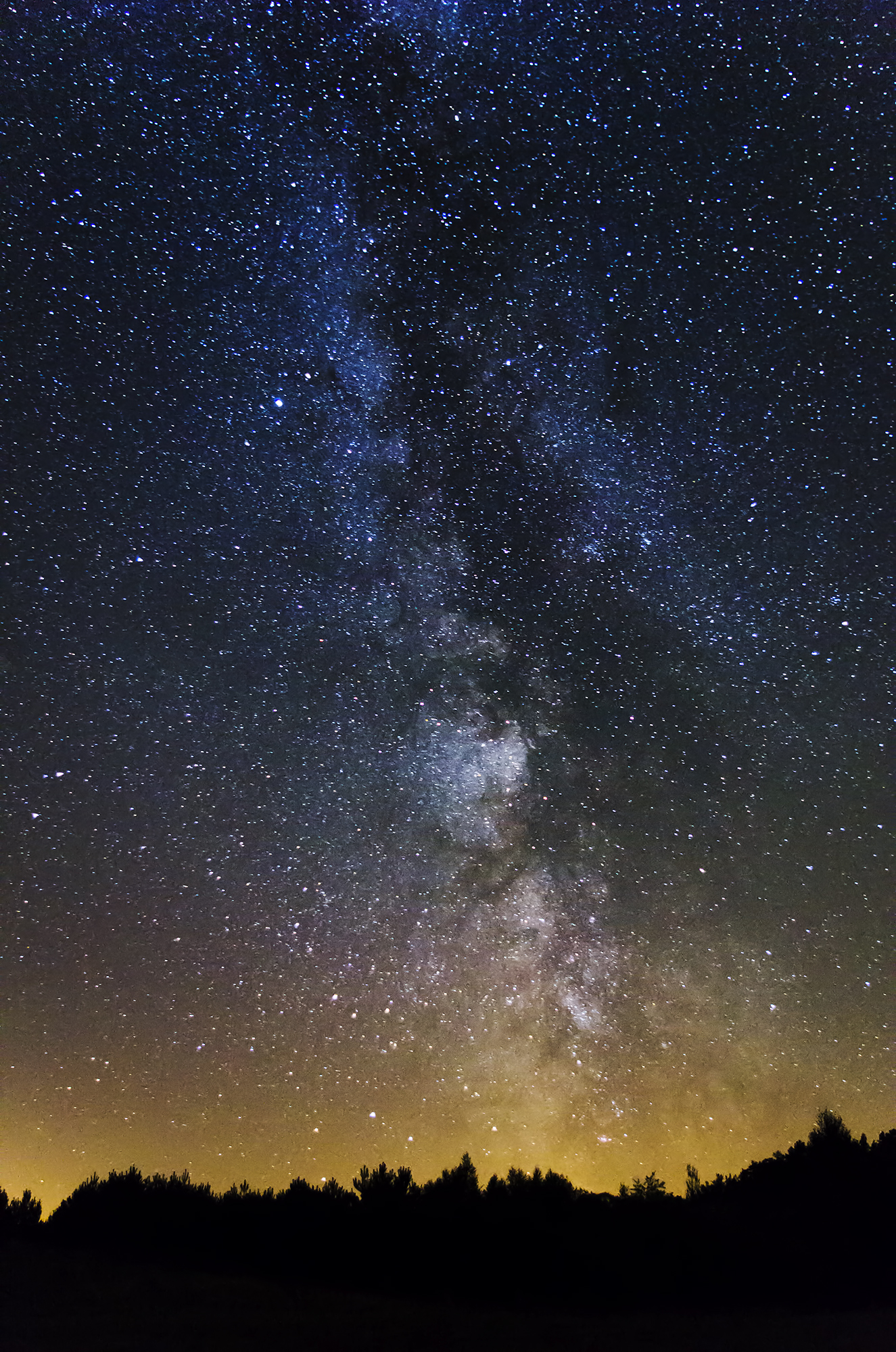 Part of Milky Way over Poland