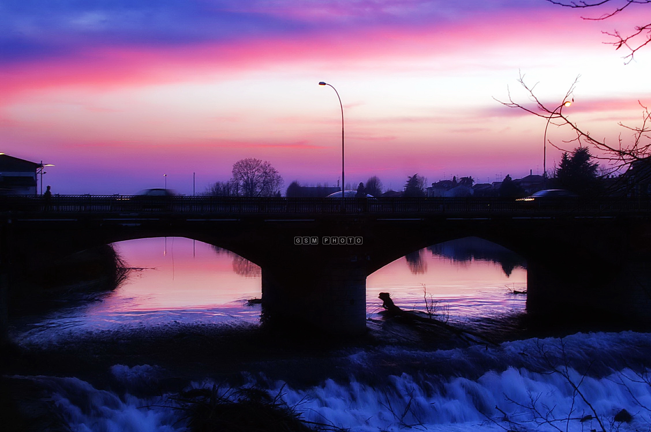 Tramonto sul Ponte Tanaro