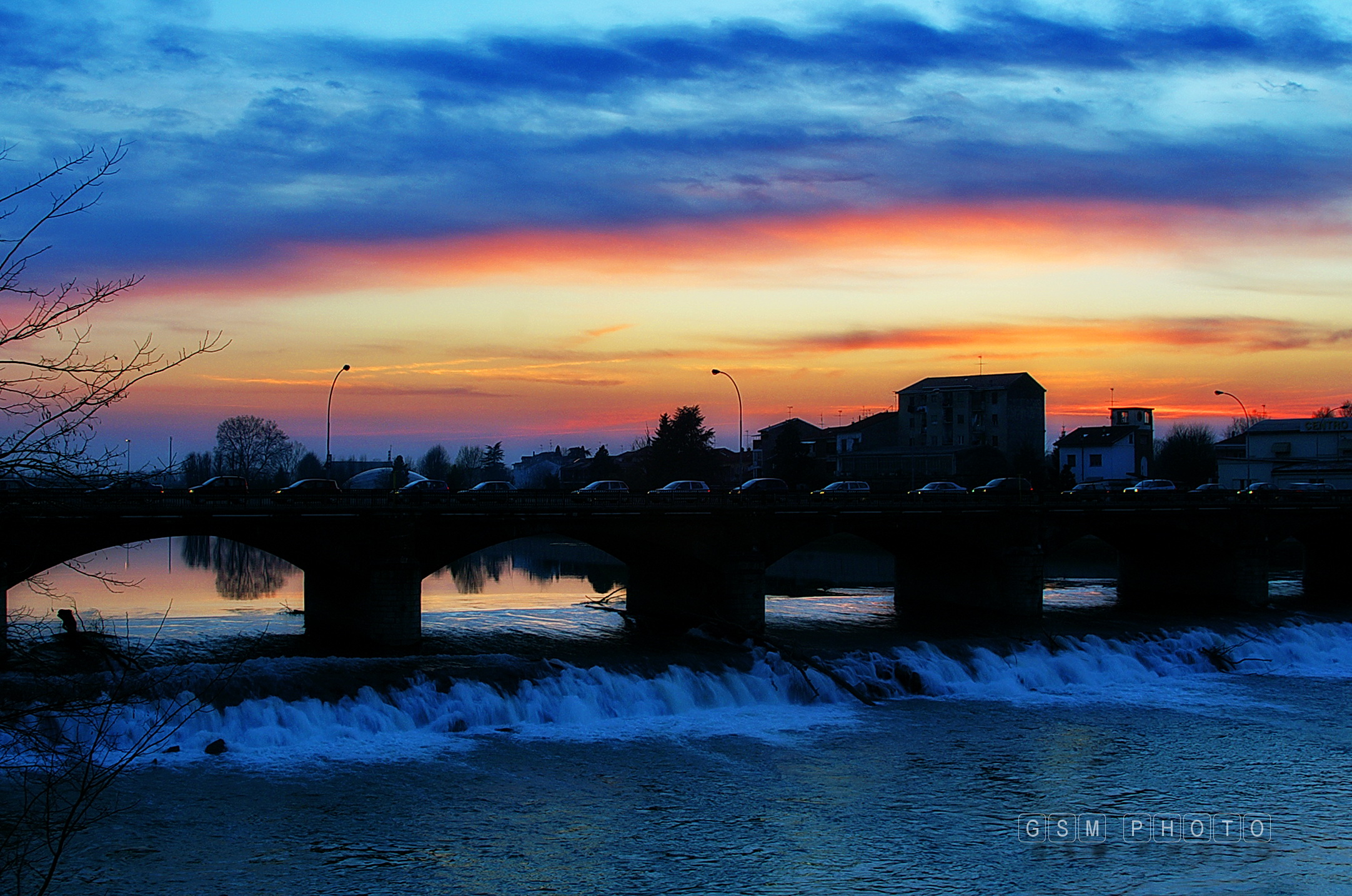 Tramonto sul Ponte Tanaro - 3 -