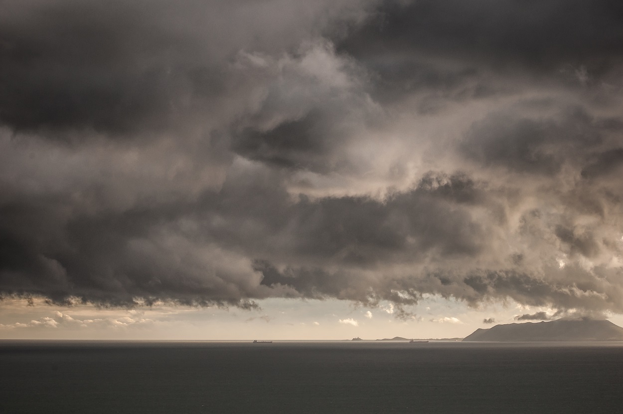 The storm is about to end.