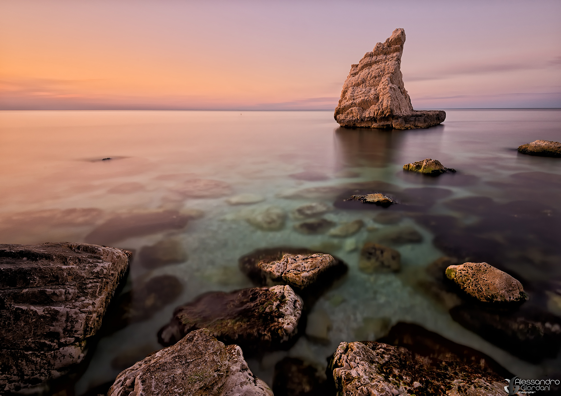 The colors of the sunset ...