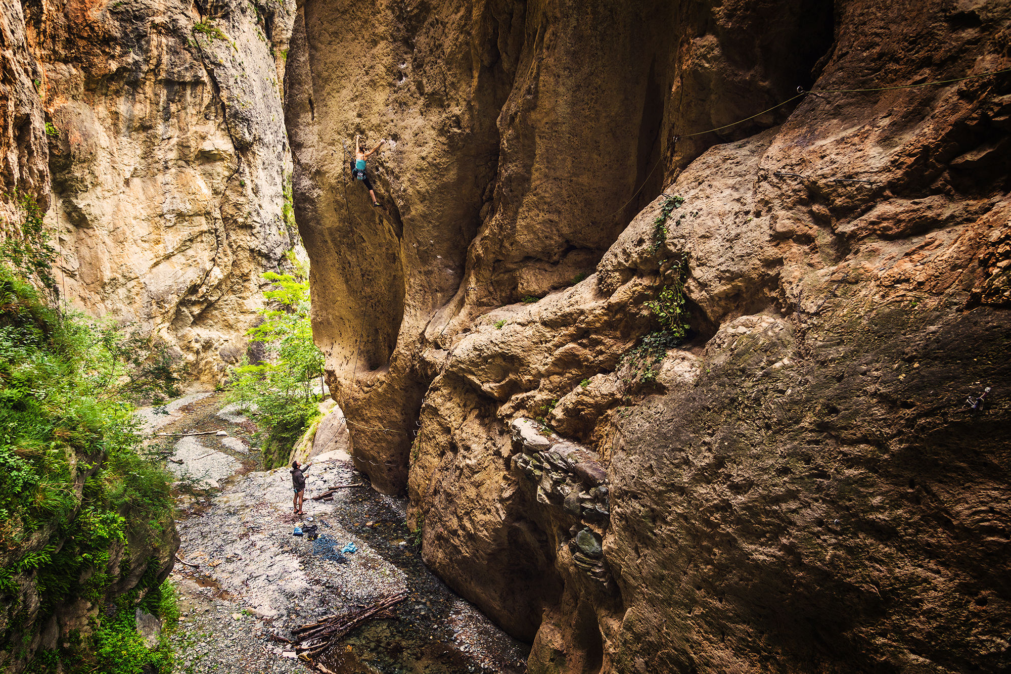 Arrampicata nell'Orrido di Chianocco