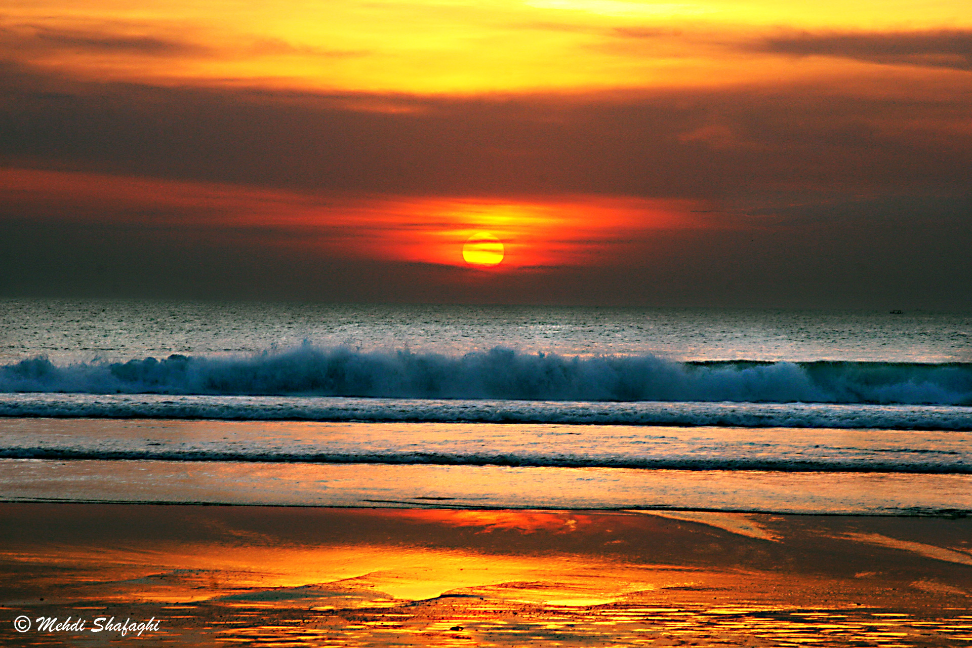 tramonto in Bali, Indonesia