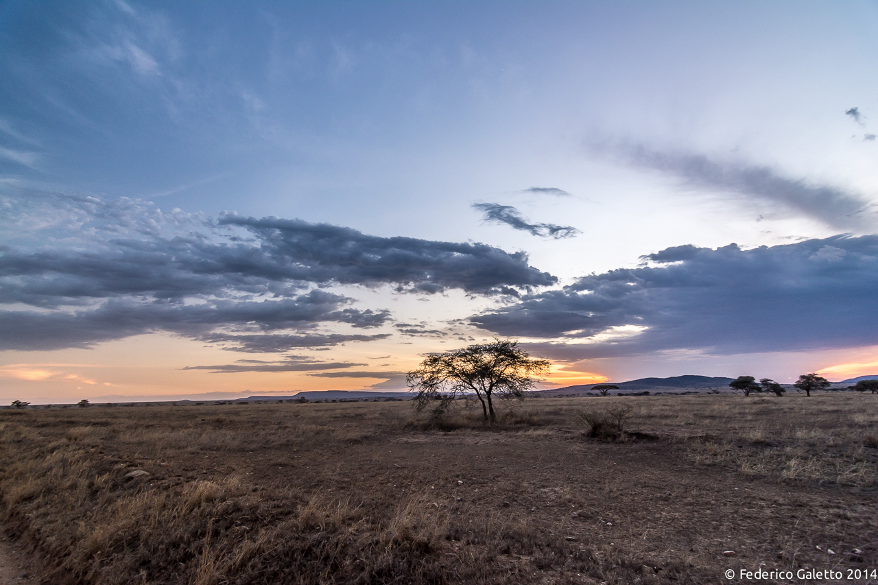 Tramonto sul Serengeti