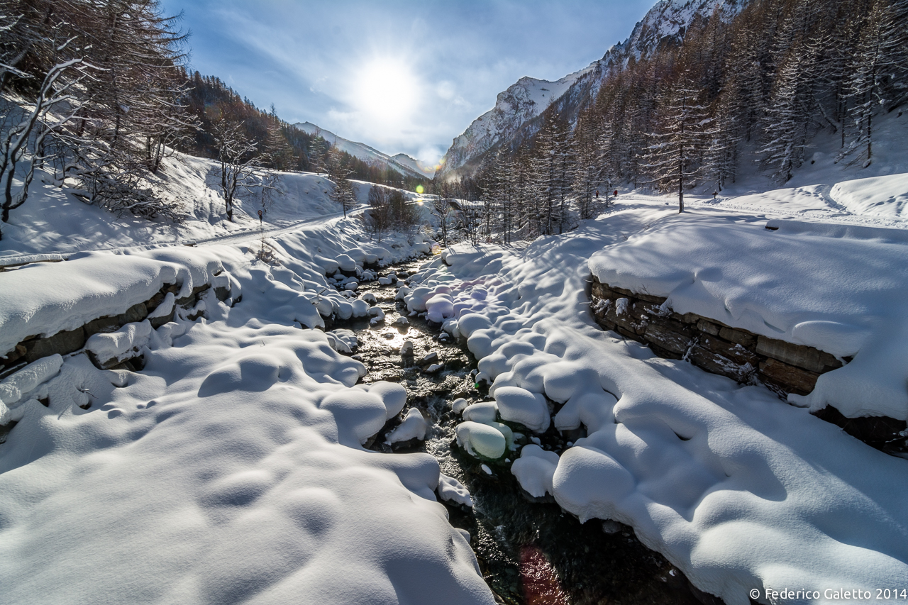 Primo sole dopo la nevicata