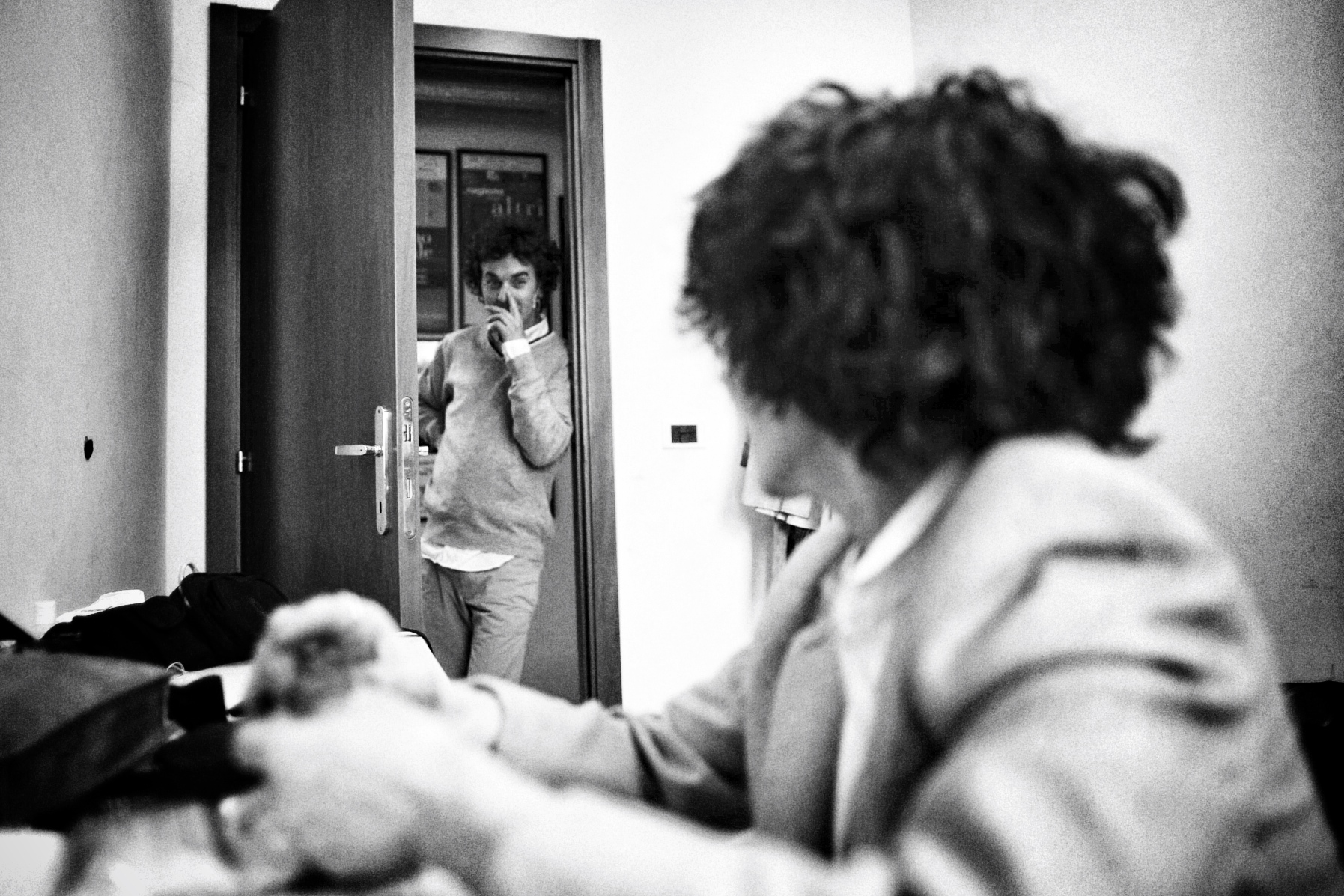 Backstage dello spettacolo teatrale Diario del tempo