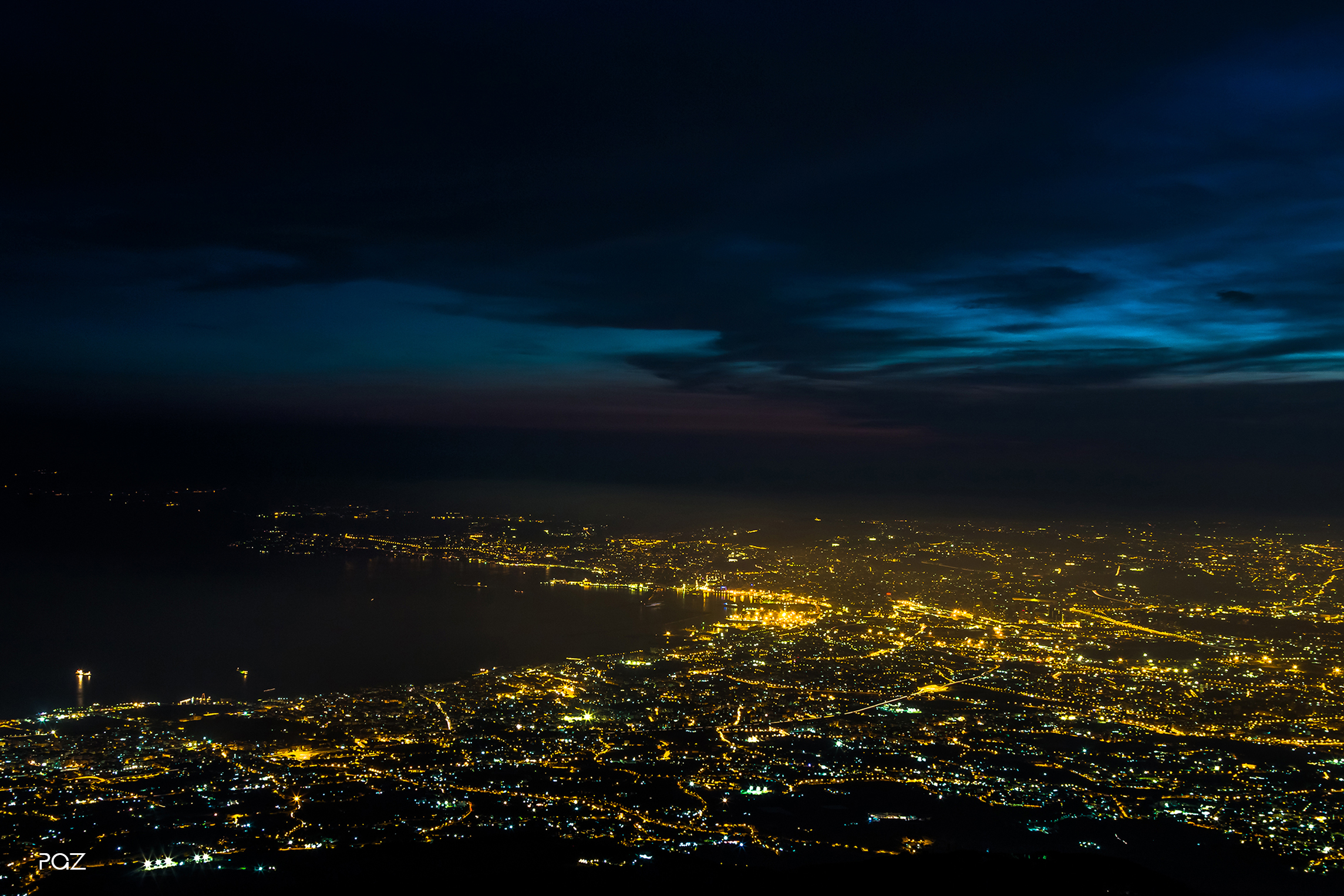 Golfo di Napoli dal Vesuvio