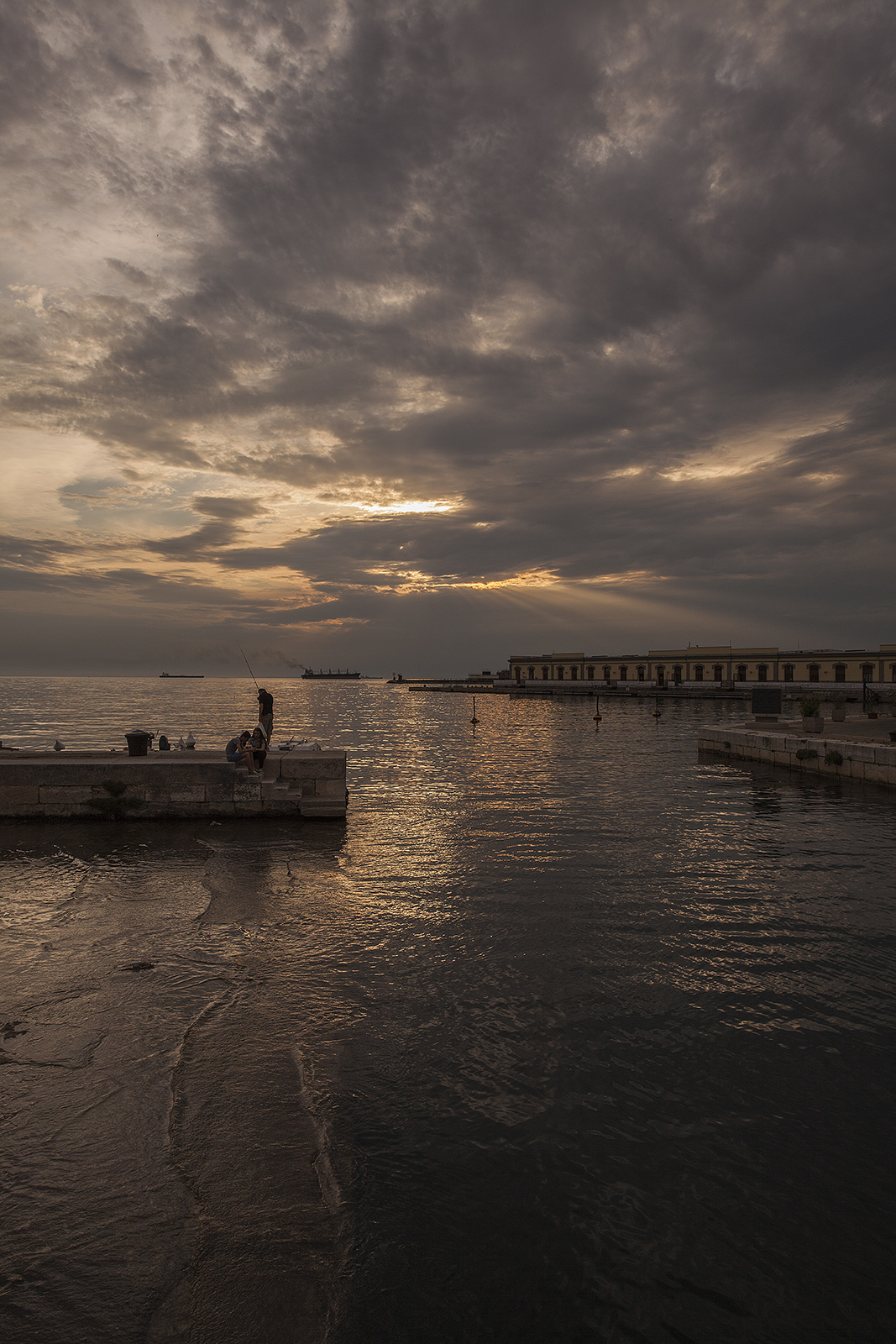 Trieste the mouth of the canal