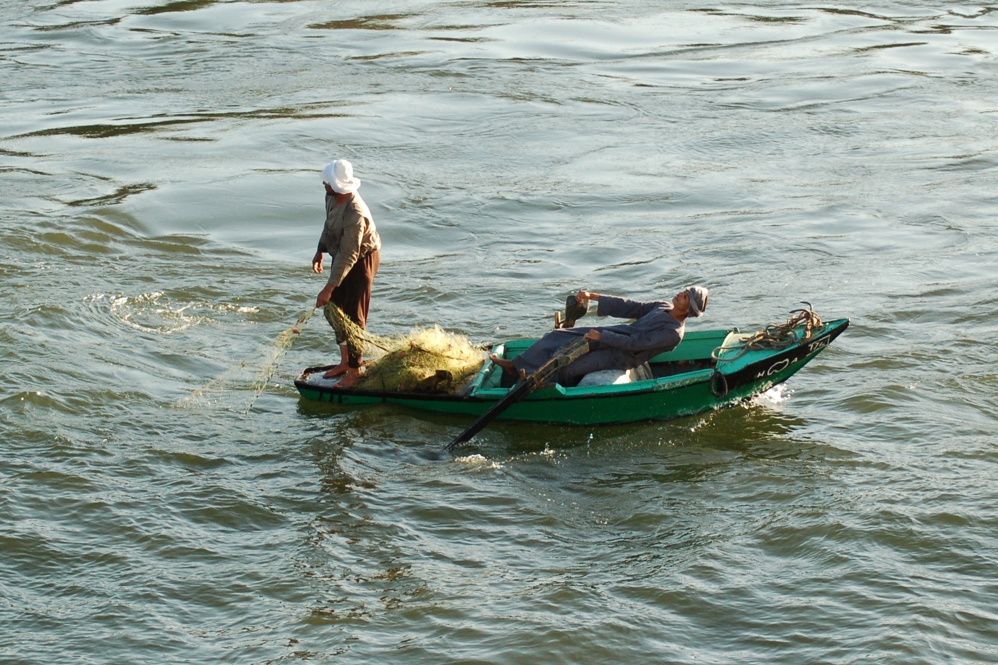 Pescatori sul nilo