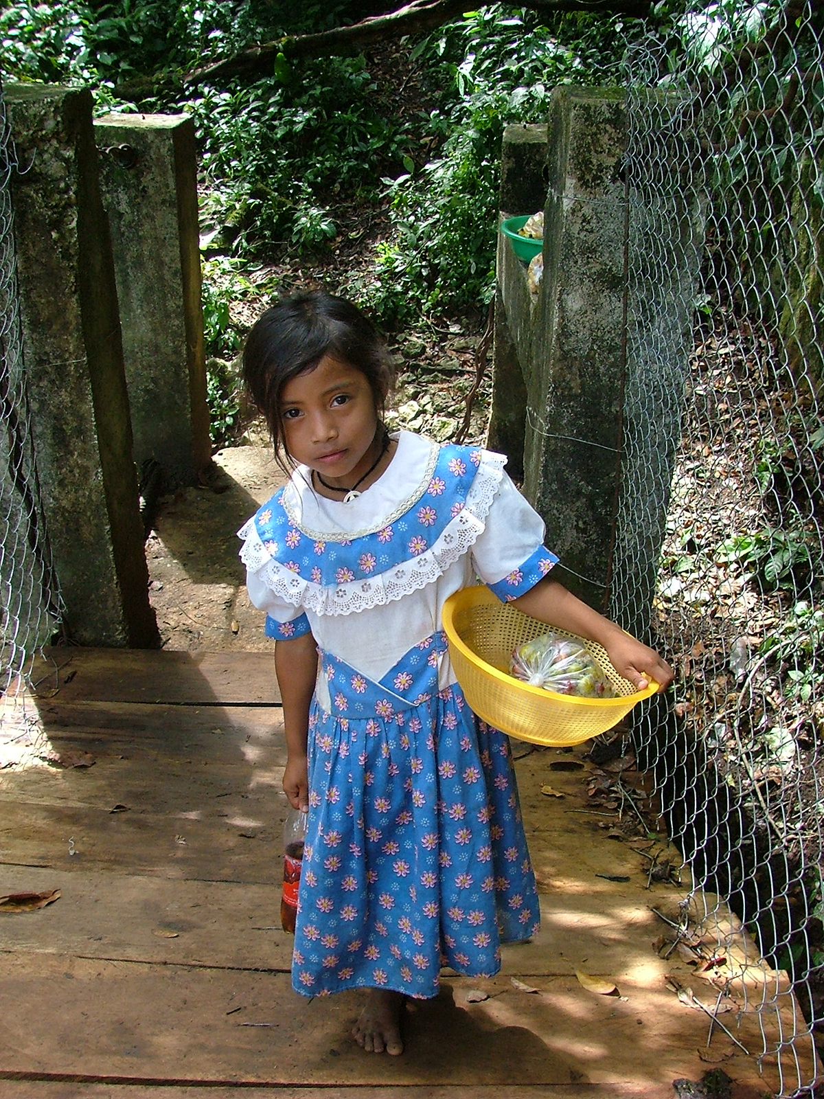 2004 - On the catwalk of Agua Clara, Mexico.