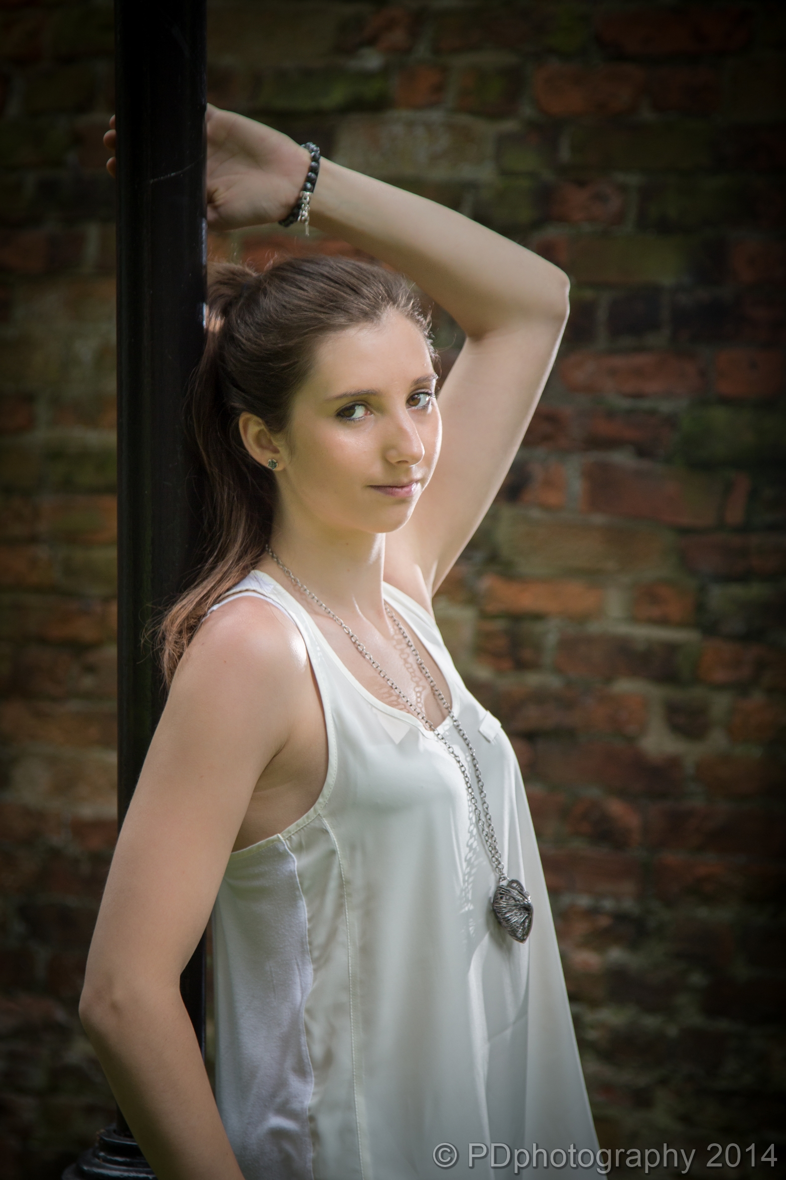 Alice and the lamp post