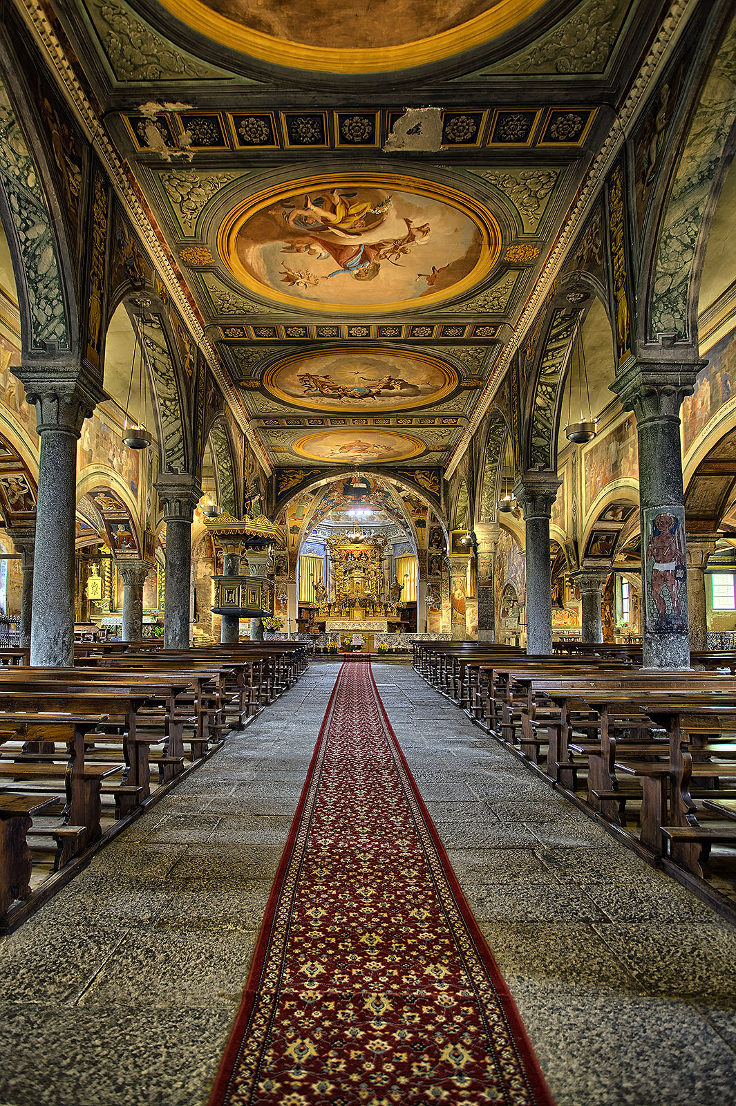 Romanesque church Baceno vertical