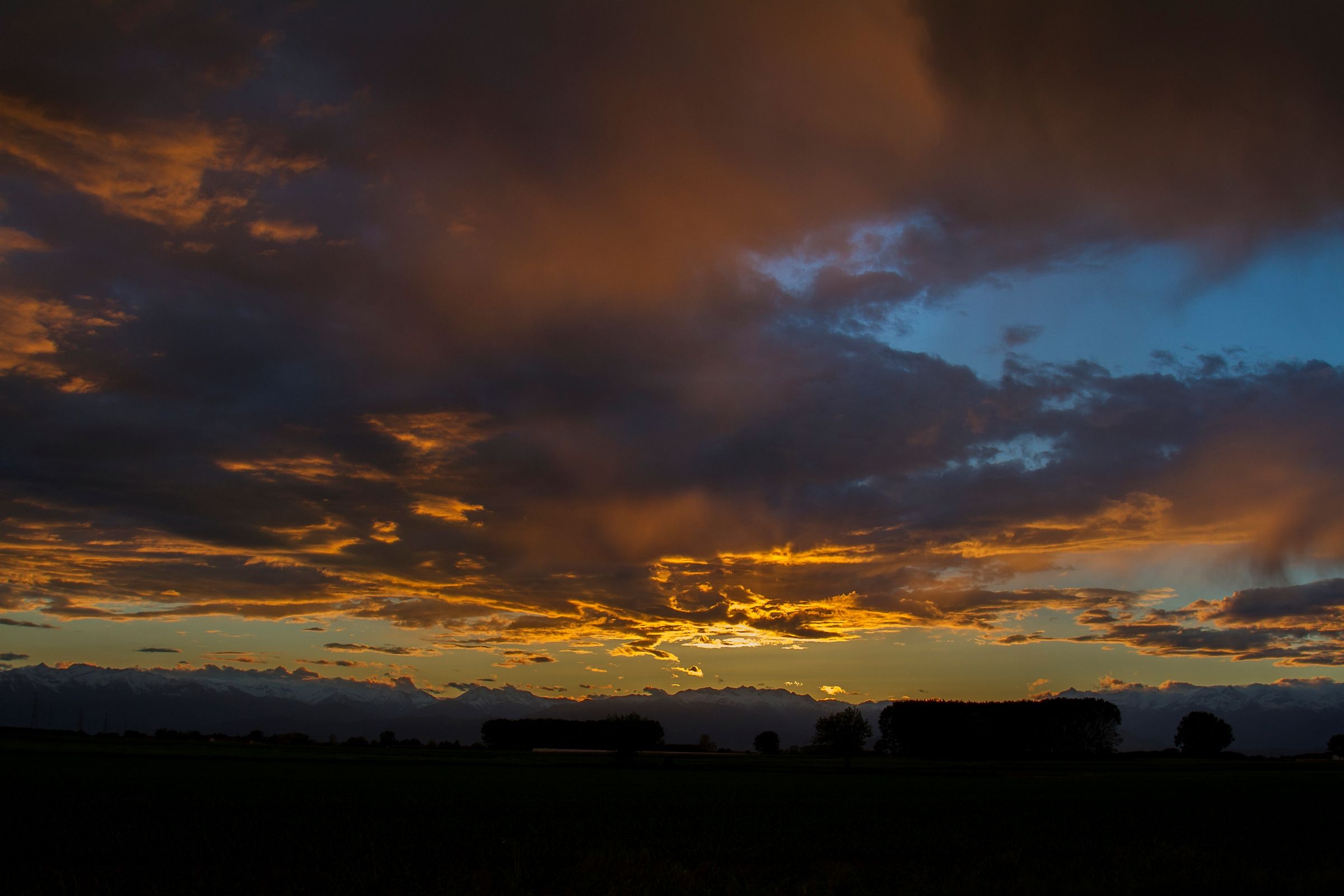 sunset fiammenggiante