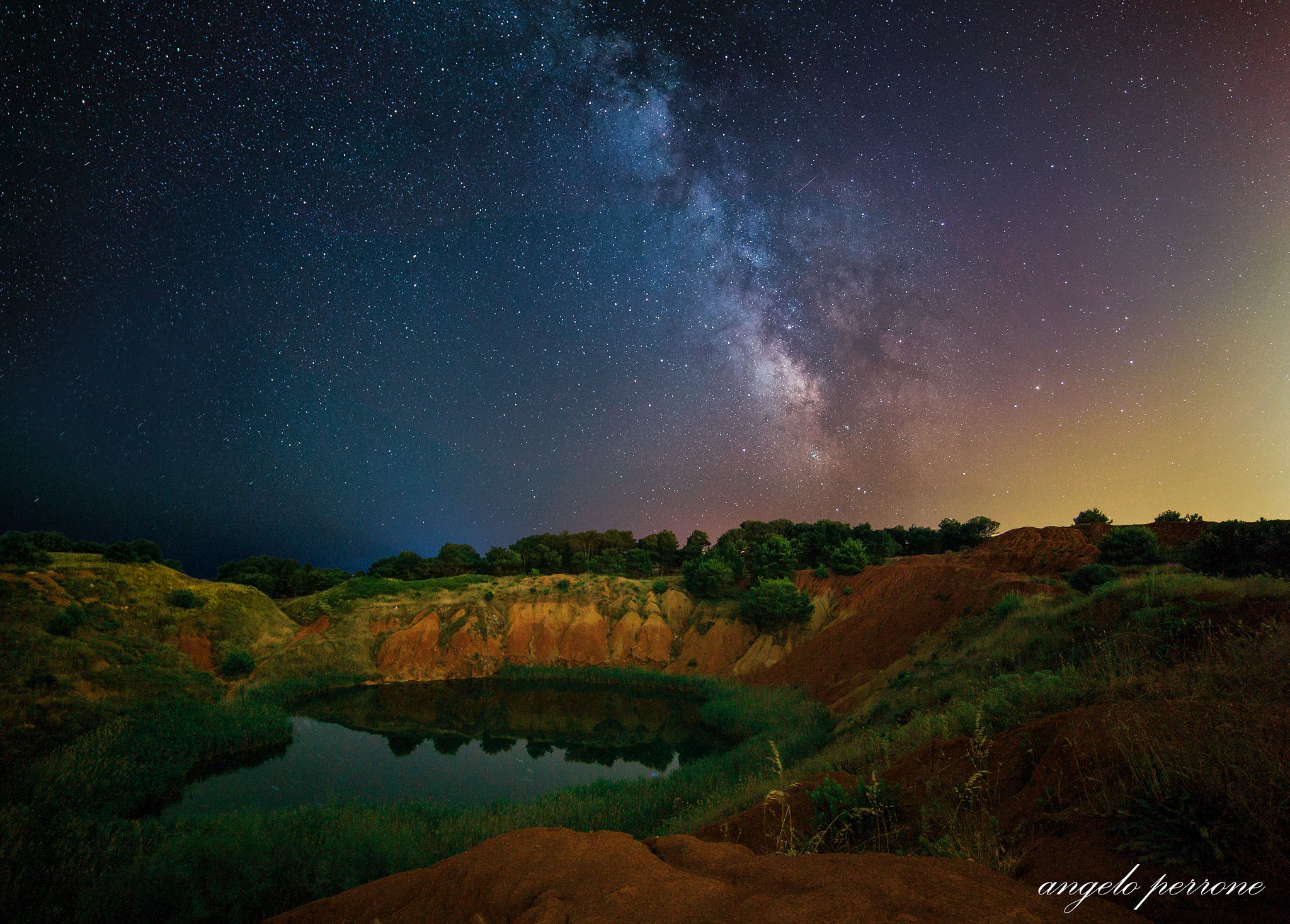 One night at the cave of Bauxite at Otranto: D