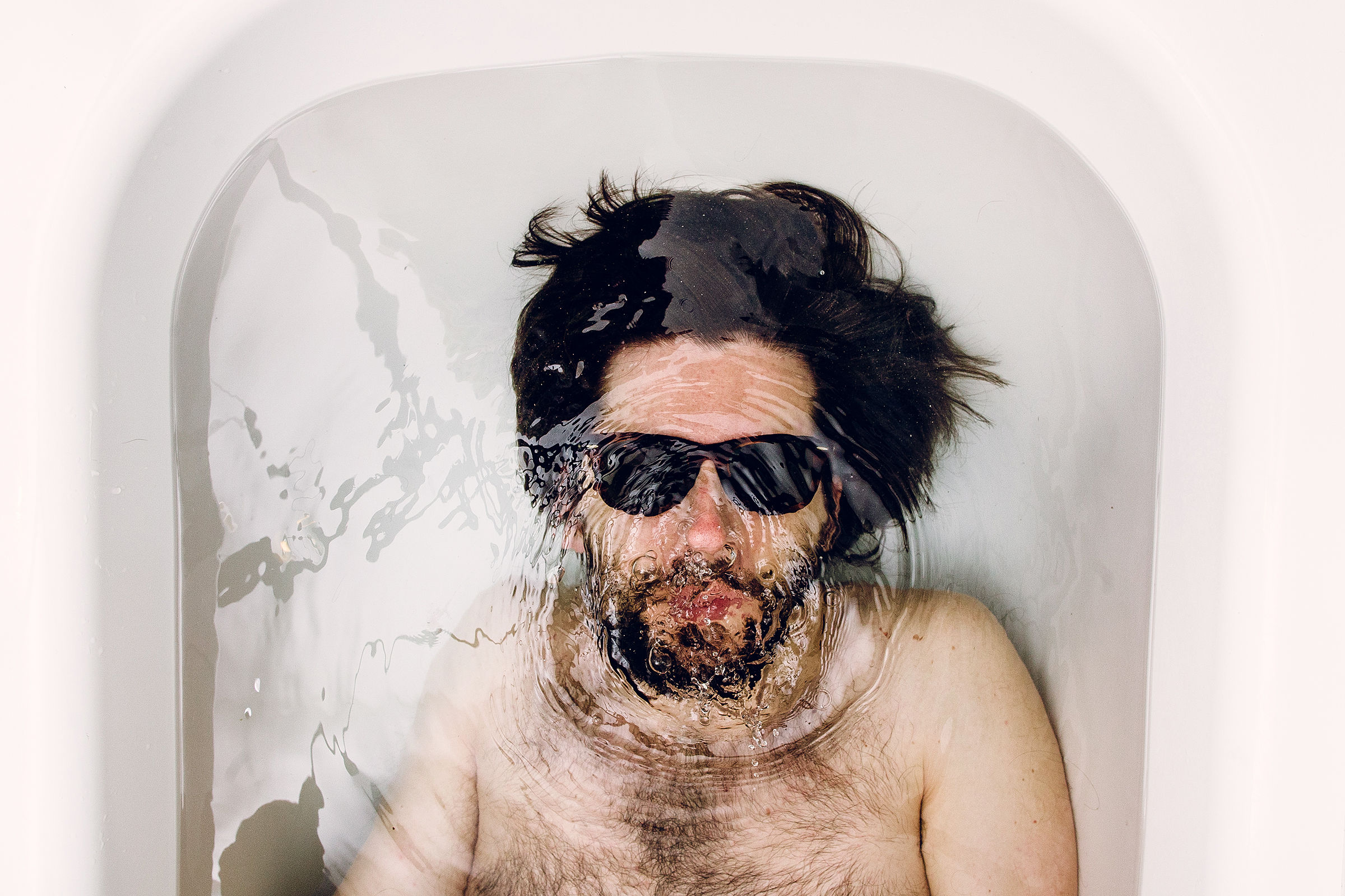 Self-portrait in tub