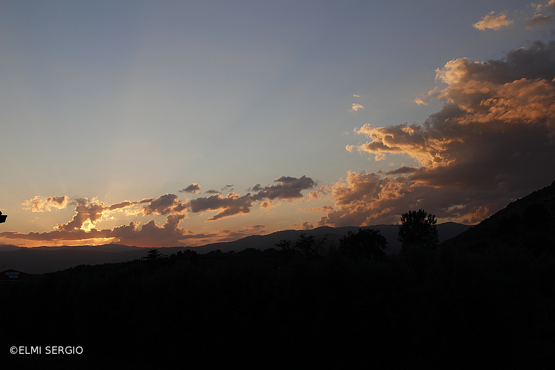 Sunset on Monsummano Terme