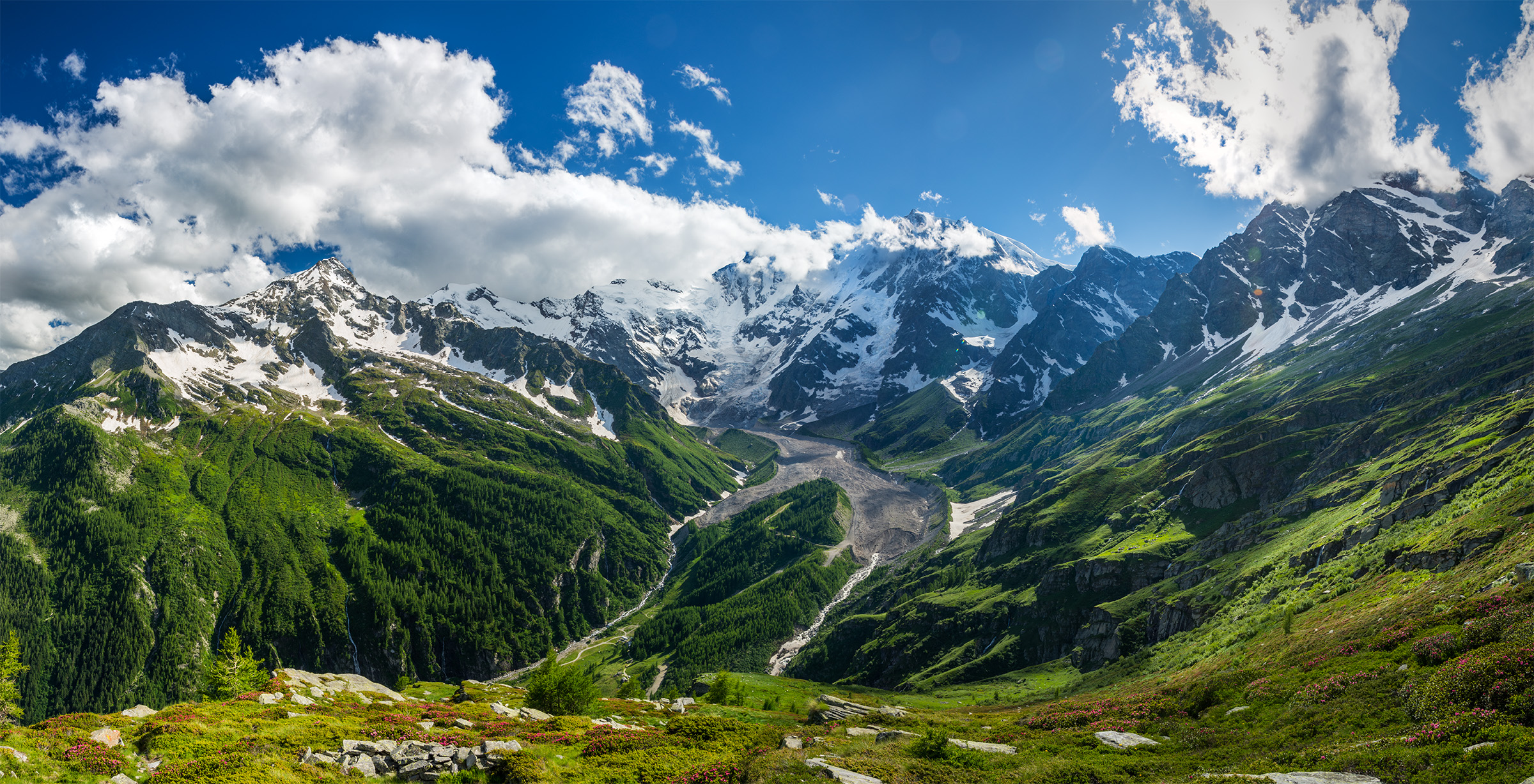 The grandeur of the West of Monte Rosa