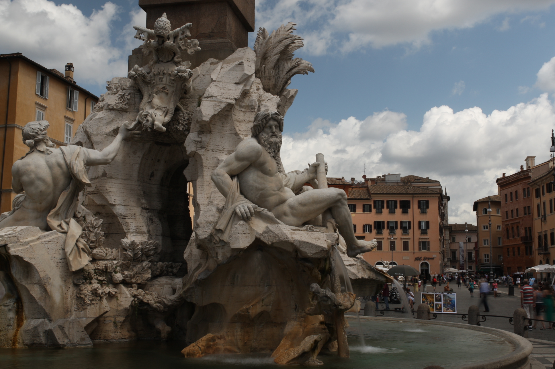 Fontana dei Quattro Fiumi - Il Gange