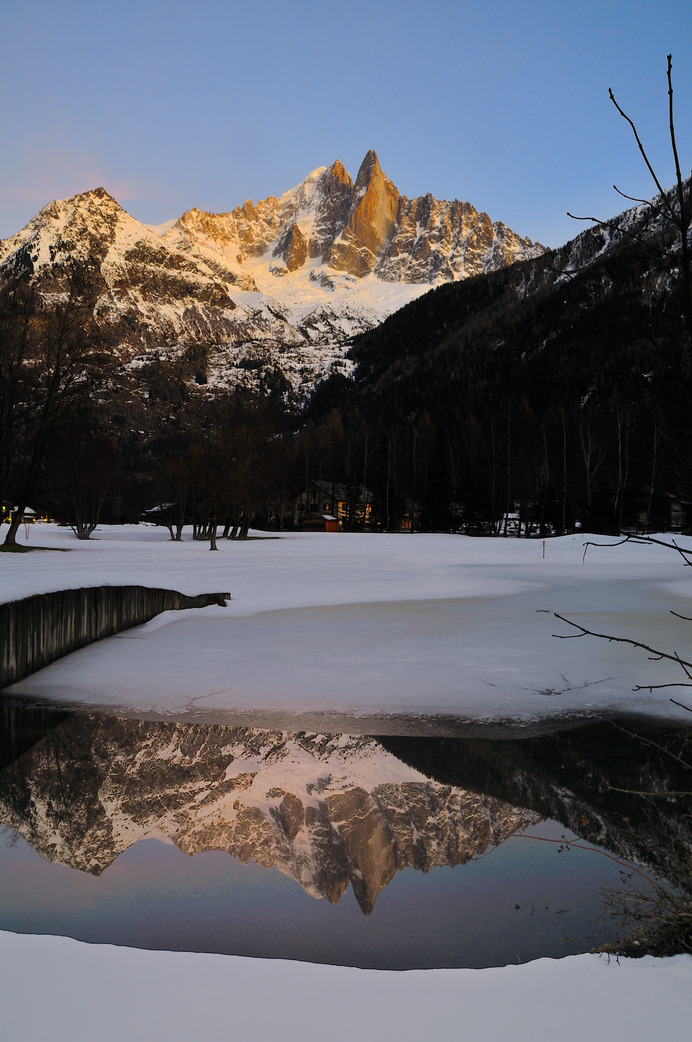 Le Petit Dru and the Aiguille Verte