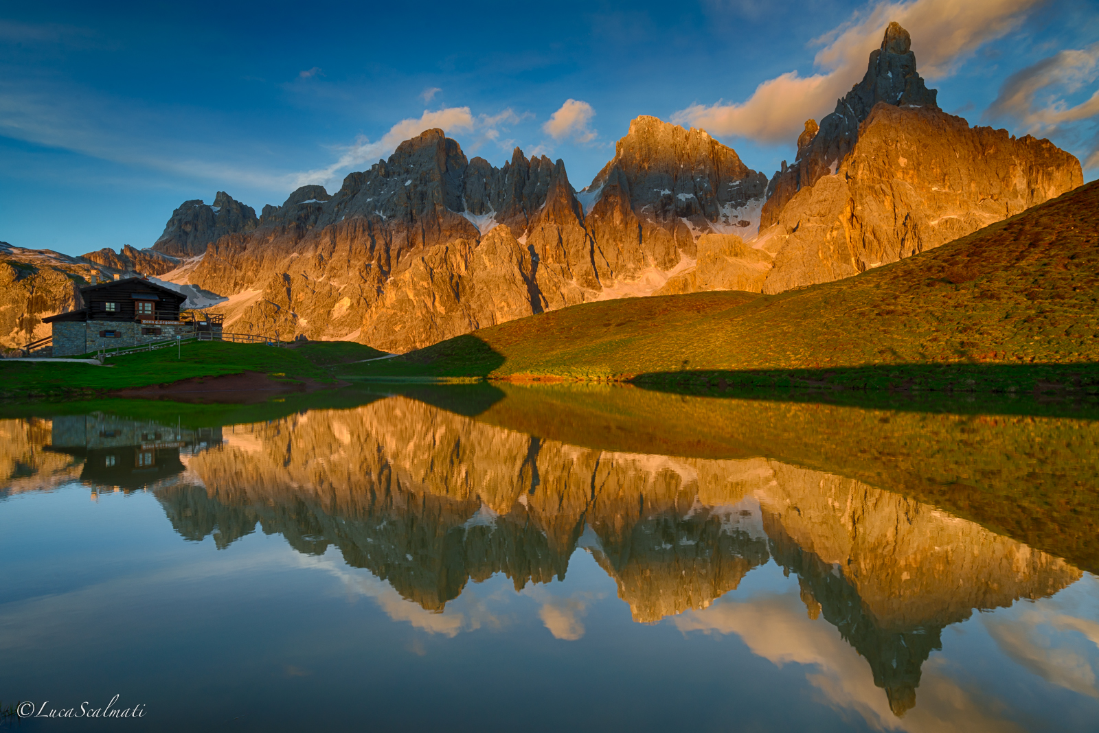 Tramonto alla Baita Segantini