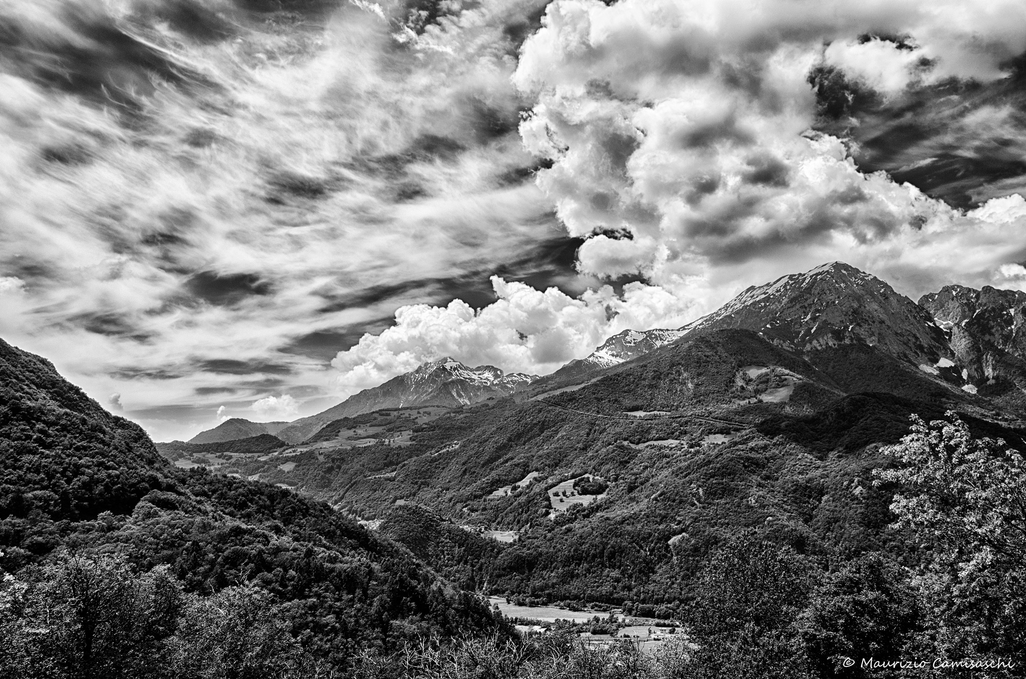Clouds in the valley Biandino