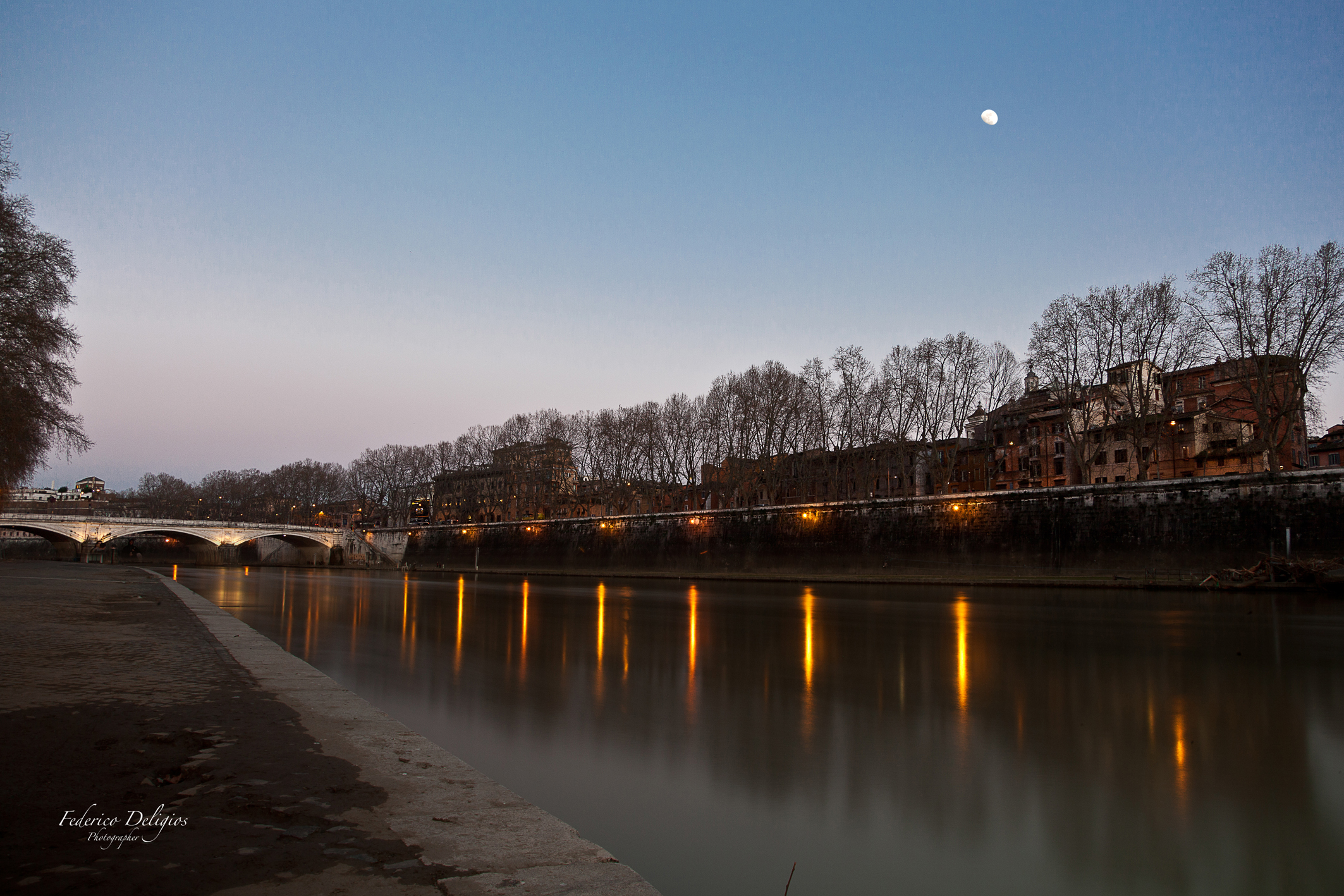 crepuscolo sul Tevere